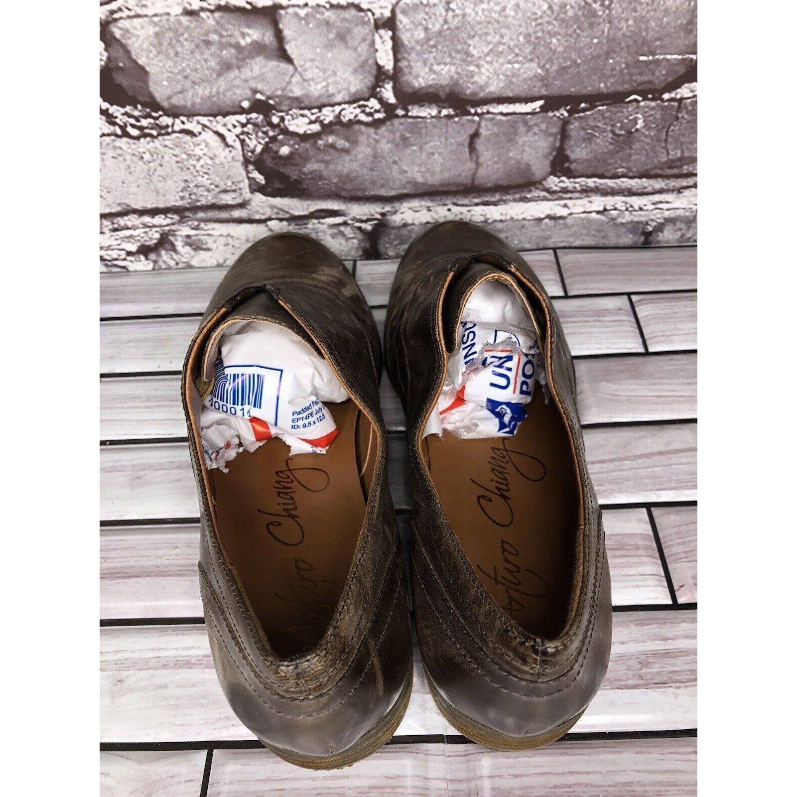 Other Arturo Chiang Lucinda Brown Leather Career Oxfords Loafers Size US 7 / IT 37 - 5 Thumbnail