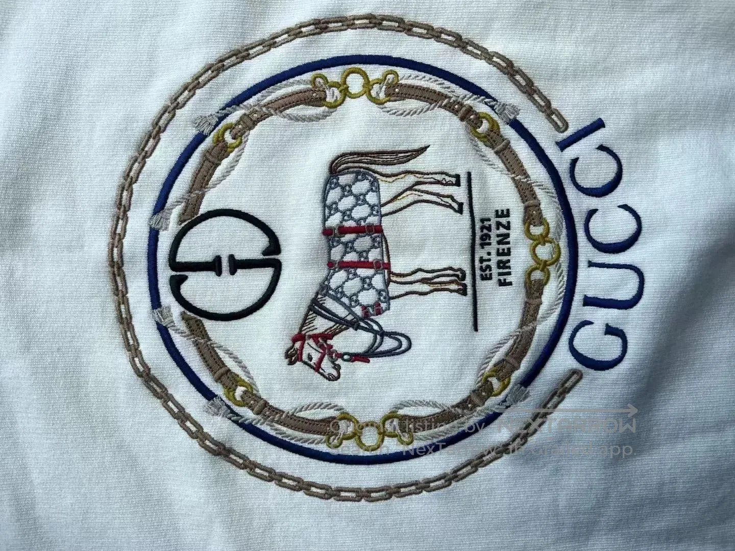 Gucci Gucci 2024 White Warhorse Embroidery Hoodie S. Size US S / EU 44-46 / 1 - 4 Thumbnail