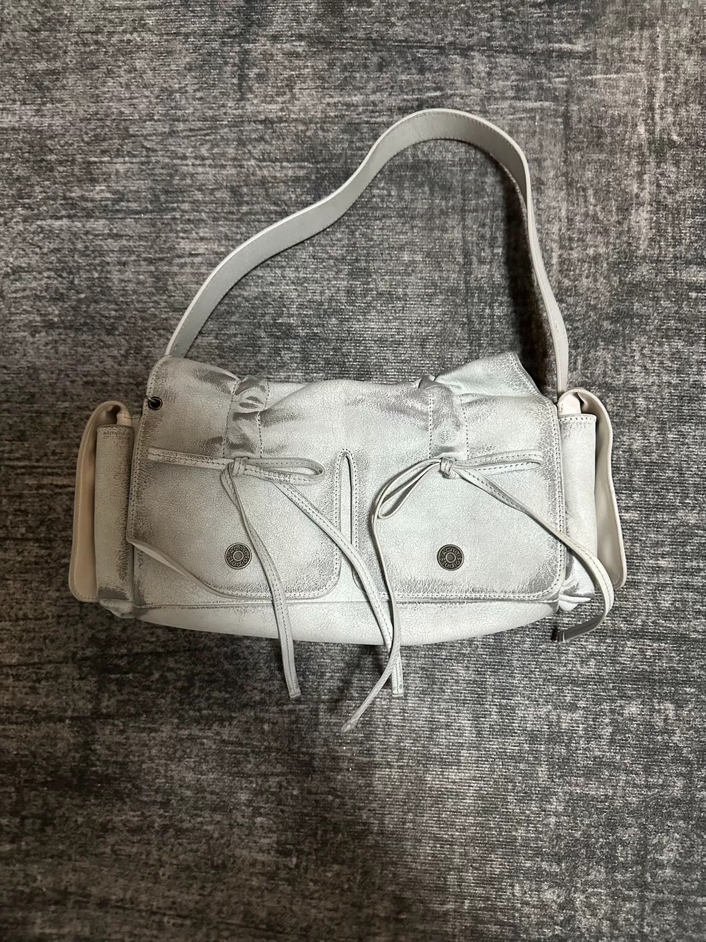 Acne Studios Acne Studios Leather White Shoulder Bag 36 Women Size ONE SIZE - 1 Thumbnail