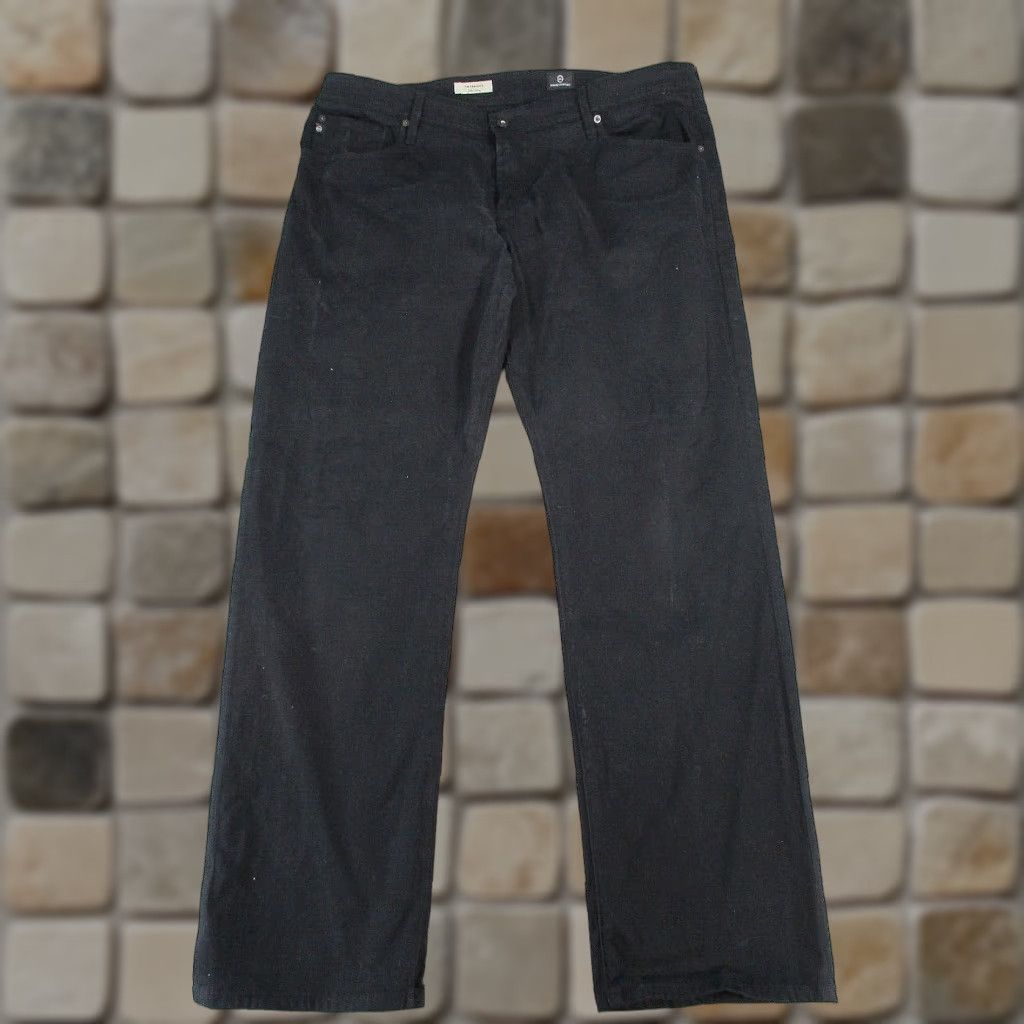 Vintage Adriano Goldschmied Pants Mens 40 The Graduate Tailored Leg Black 40X33 Chino Flat Front Knit Regular Street, USA, City, Preppy Mens Size US 40 / EU 56 - 1 Thumbnail