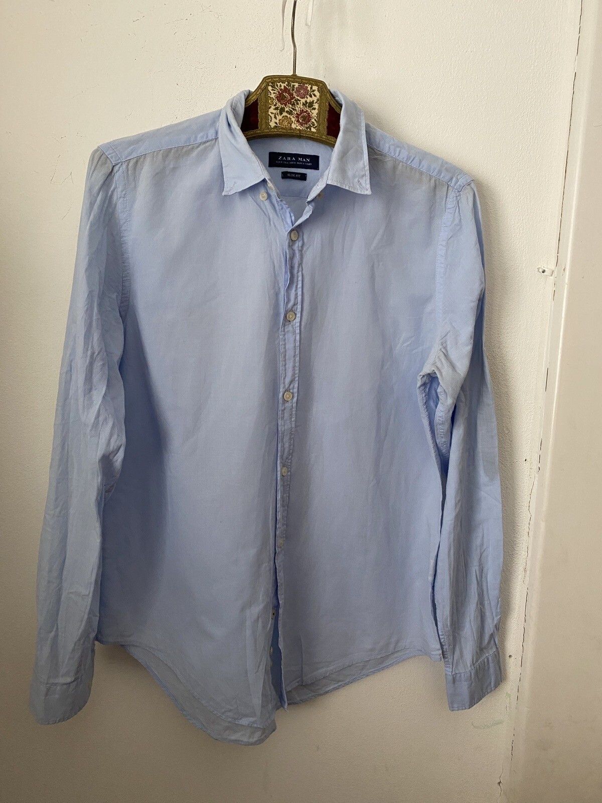 Other Zara Mens Shirt Blue Size M Sk85 Size US M / EU 48-50 / 2 - 1 Thumbnail
