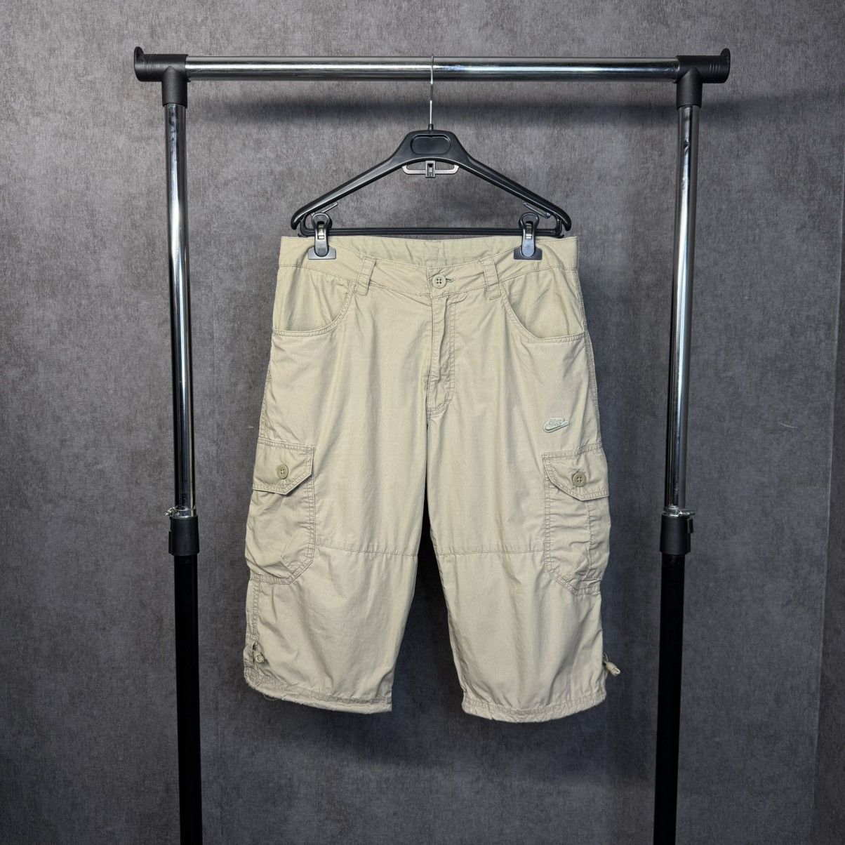 Japanese Brand × Nike × Vintage Vintage Nike Cargo Shorts Travis style Y2K Size US 32 / EU 48 - 1 Thumbnail