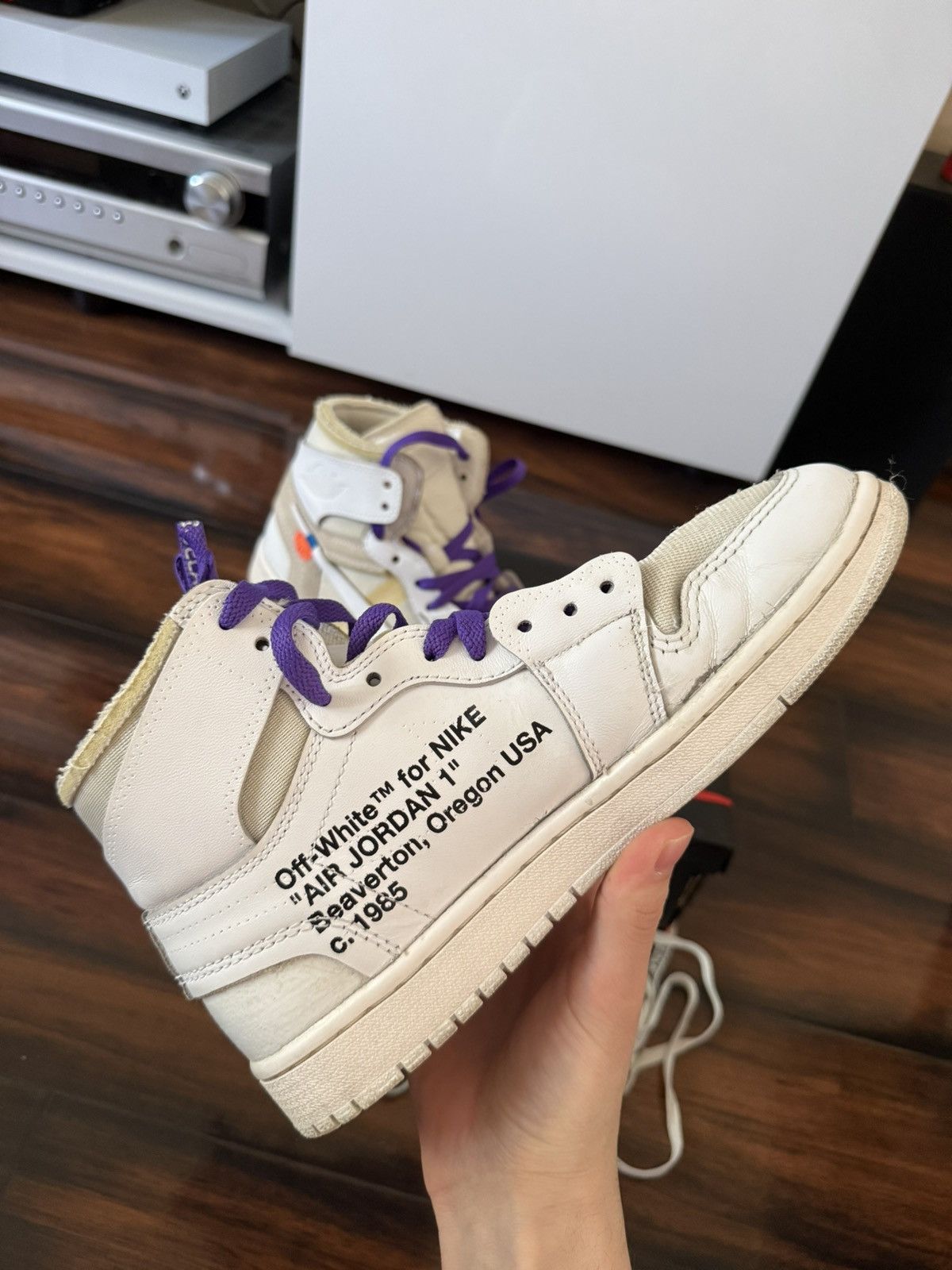 Jordan Brand × Off-White Off-White Jordan 1 NRG Size US 7.5 / EU 40-41 - 12 Thumbnail