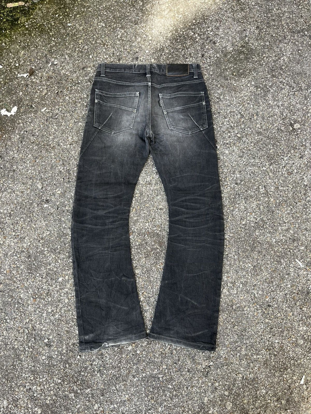 Tornado Mart Tornado Mart Clawmark Denim Curve Leg Bootcut Flare Jeans Size US 29 - 9 Thumbnail