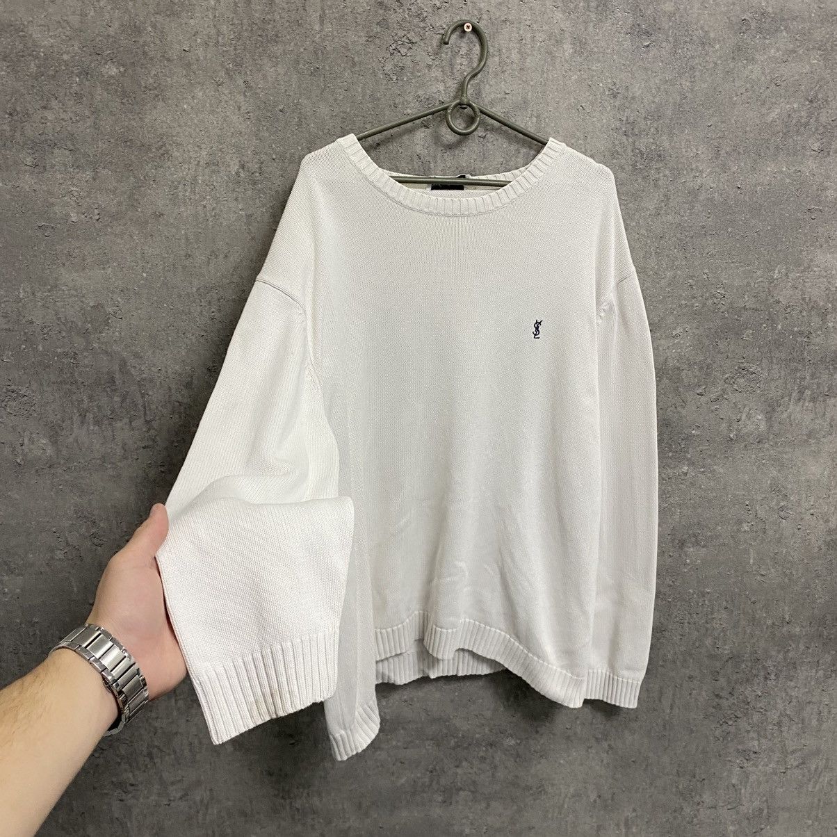 Yves Saint Laurent Heavy YSL Sweater Knit Thick Yves Saint Laurent Sweatshirt Size US XXL / EU 58 / 5 - 2 Thumbnail