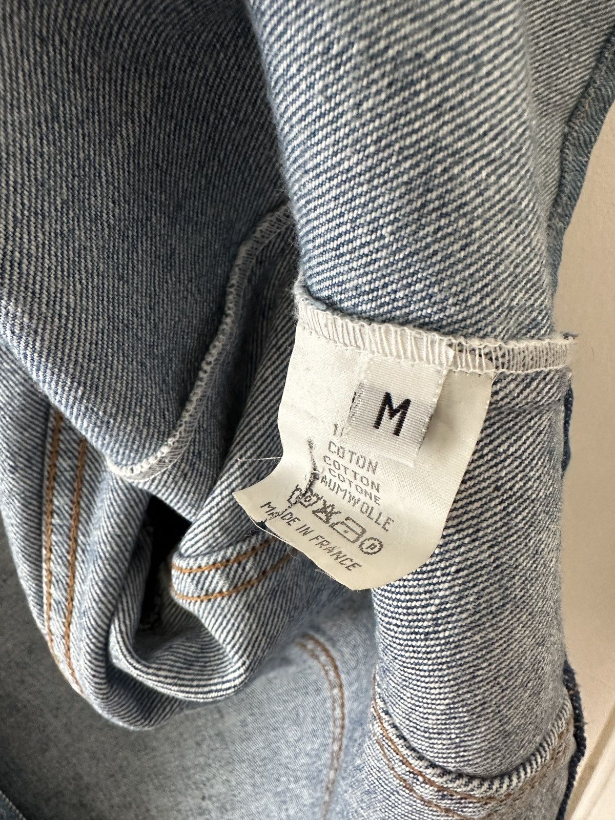 Maison Margiela Margiela Artisanal Reworked Denim Racer Moto Jacket Size US S / EU 44-46 / 1 - 6 Thumbnail
