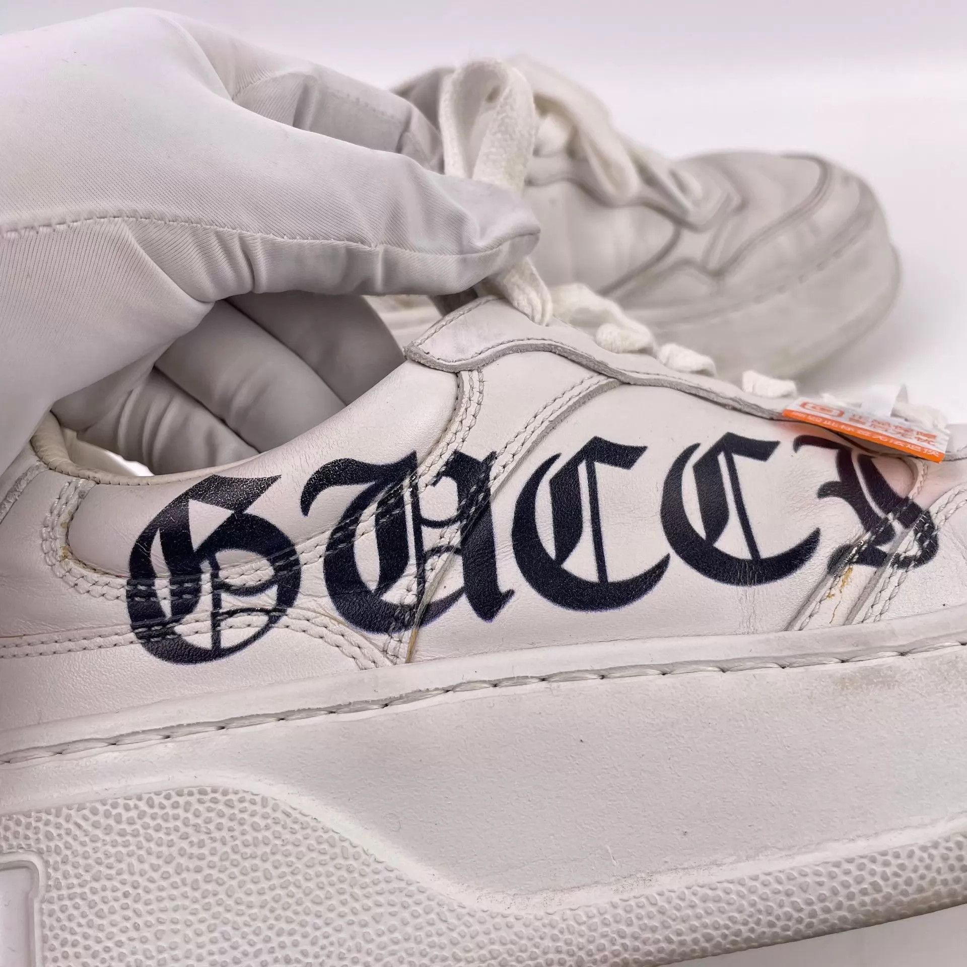 Gucci Gucci White Leather Low-Top Sneaker 37 260511LZG3H13 Size US 6.5 / IT 36.5 - 5 Thumbnail