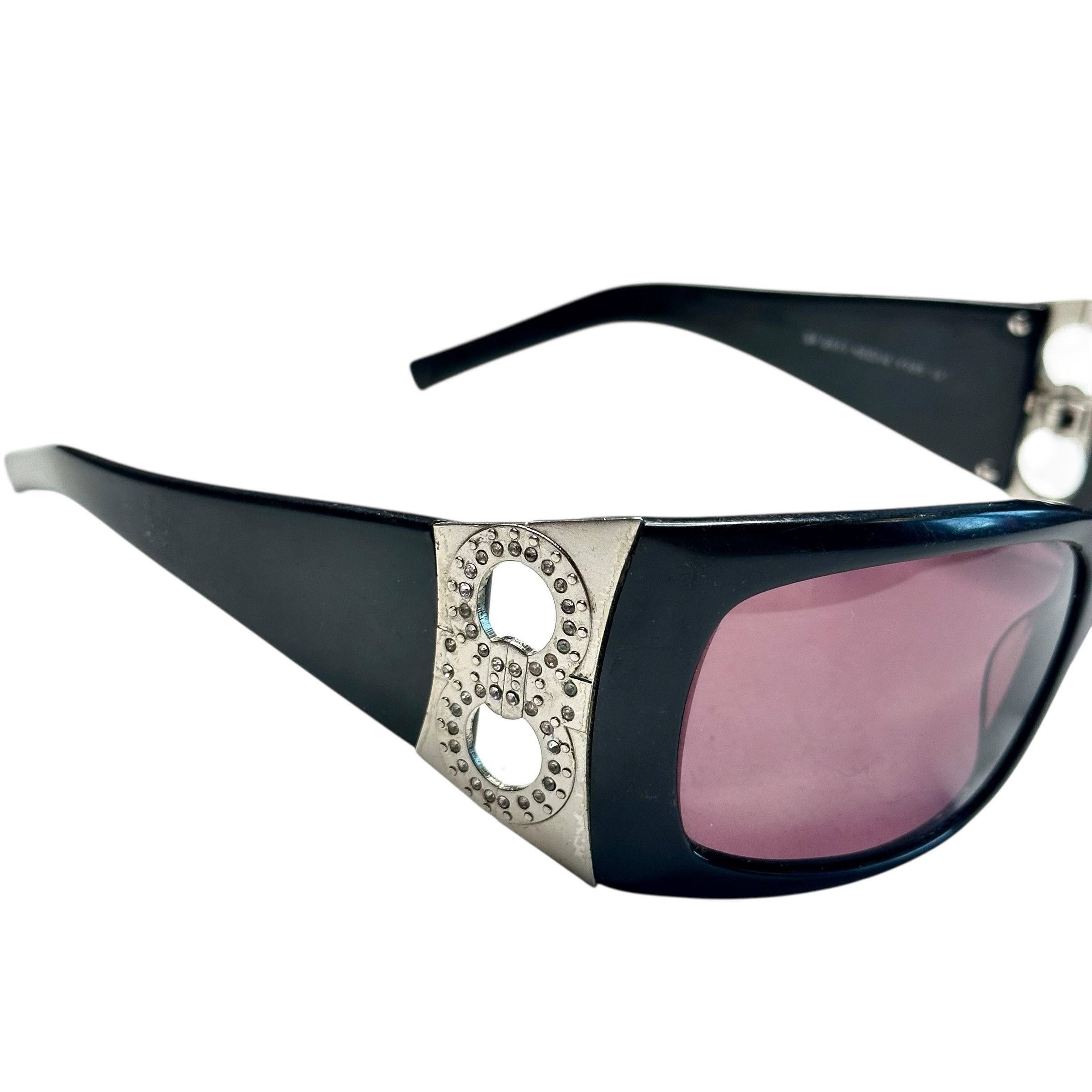 Bvlgari Bvlgari Vintage Swarovski Squared Sunglasses Size ONE SIZE - 3 Thumbnail