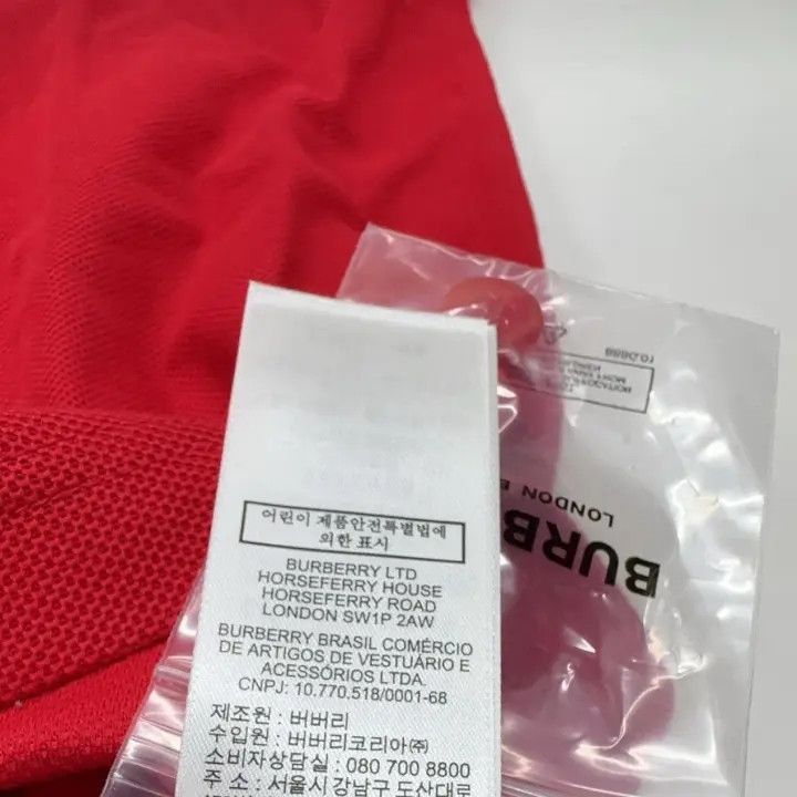 Burberry Burberry Burberry Red Cotton Polo Shirt for Men-2507 Size US S / EU 44-46 / 1 - 4 Thumbnail