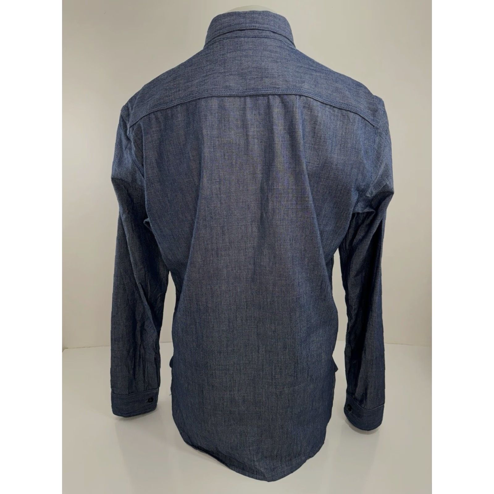 Gustin GUSTIN - Midweight Denim Mens L - SL Work Shirt - EXCELLENT Size US L / EU 52-54 / 3 - 2 Thumbnail