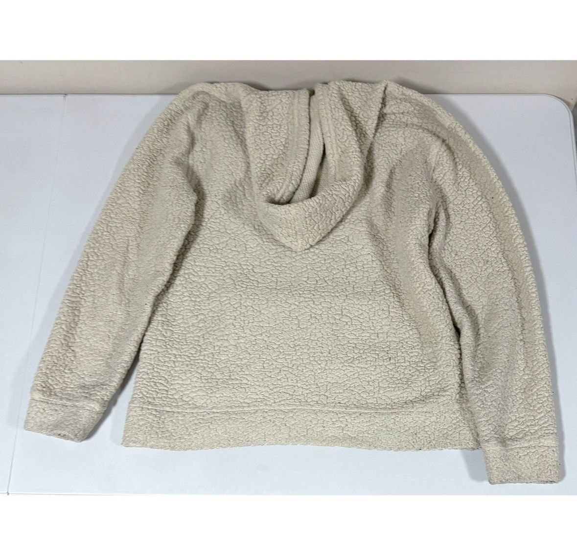 Brooklyn Cloth Tan Beige Fleece Plush Sweatshirt Hoodie Outerwear Size M 🐪✨ Size US M / EU 48-50 / 2 - 4 Thumbnail