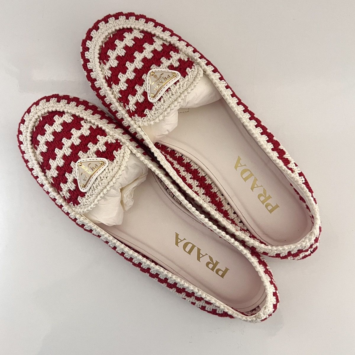 Prada Prada Crochet Ballet Flat Loafer Size US 6 / IT 36 - 7 Thumbnail