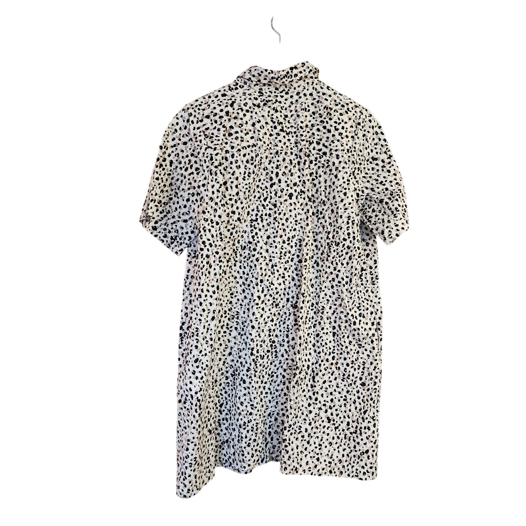 WhoWhat Who What Wear leopard print shirt dress womens size Large Size L / US 10 / IT 46 - 2 Thumbnail