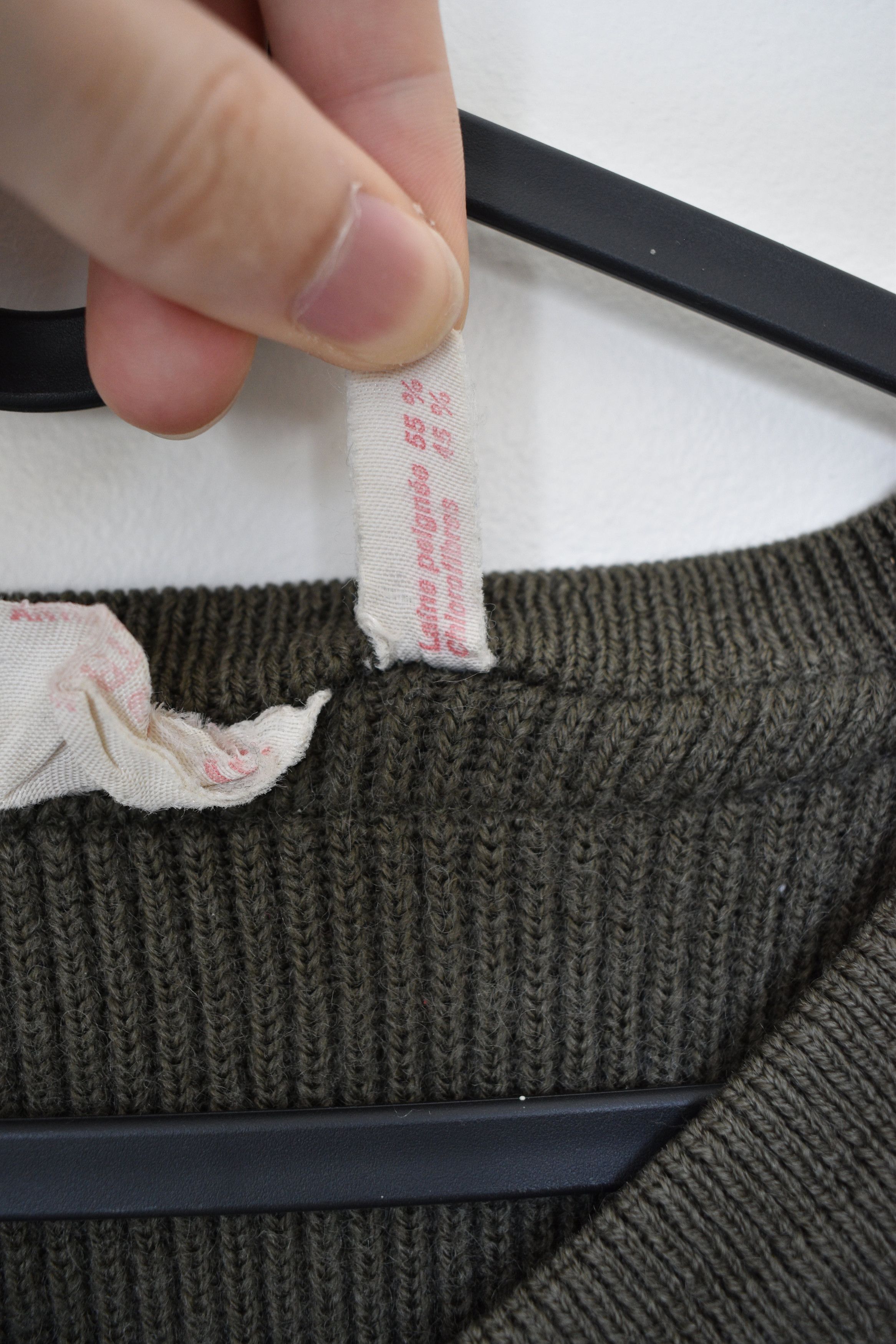 Vintage Vintage 1982 French Military MilSurp Wool Knit Sweater Size US S / EU 44-46 / 1 - 4 Thumbnail