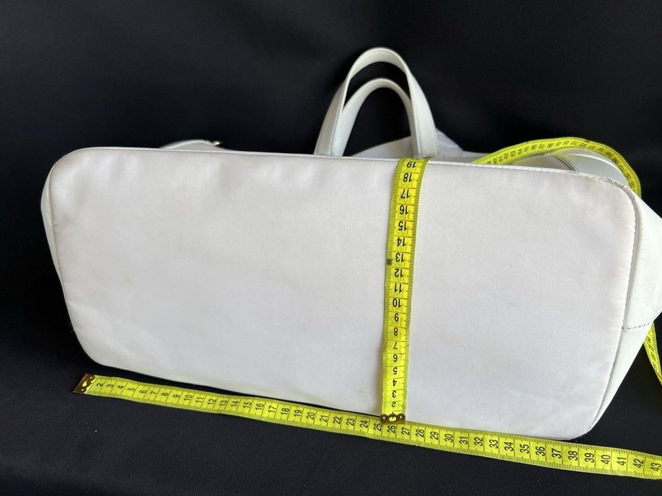 Versace Versace Young Large White Leather/Fabriic Bag Size ONE SIZE - 24 Thumbnail