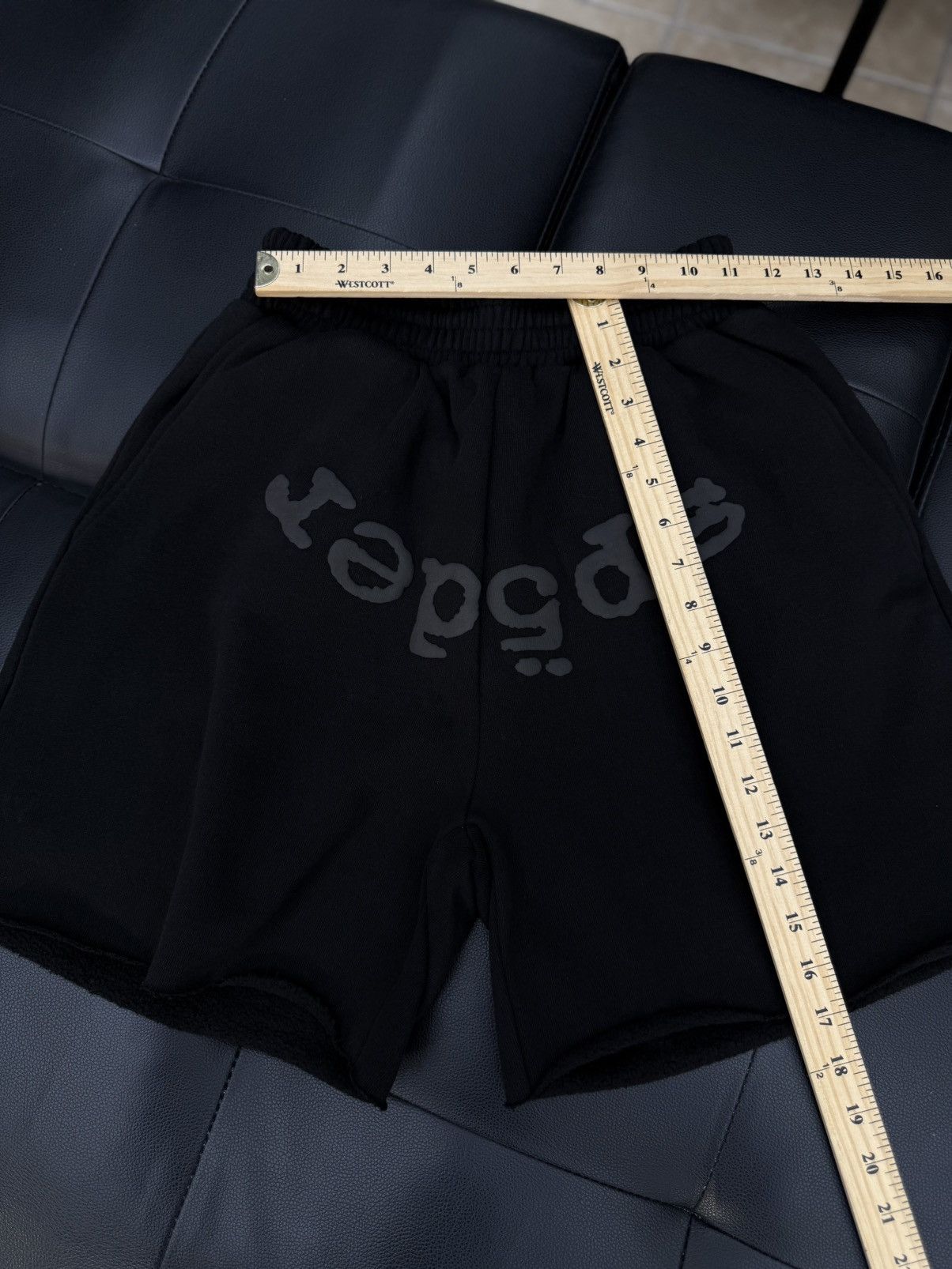 Sp5der Sp5der Worldwide Black Phantom Shorts Size XS Size US 29 - 6 Thumbnail