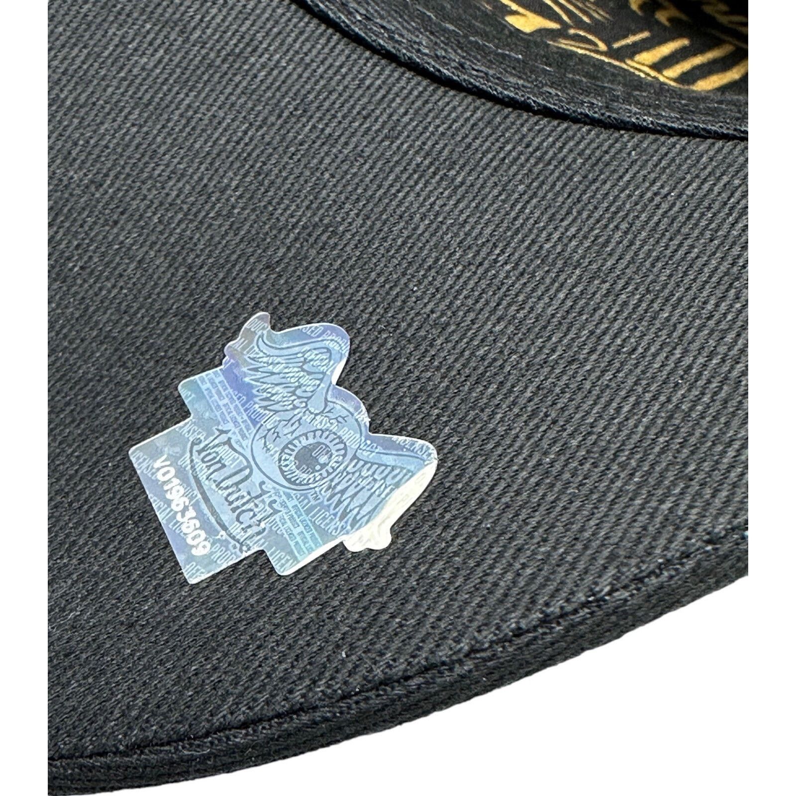 Von Dutch Von Dutch Trucker Hat Racing Inspired Black & Gold Cap Size ONE SIZE - 6 Thumbnail