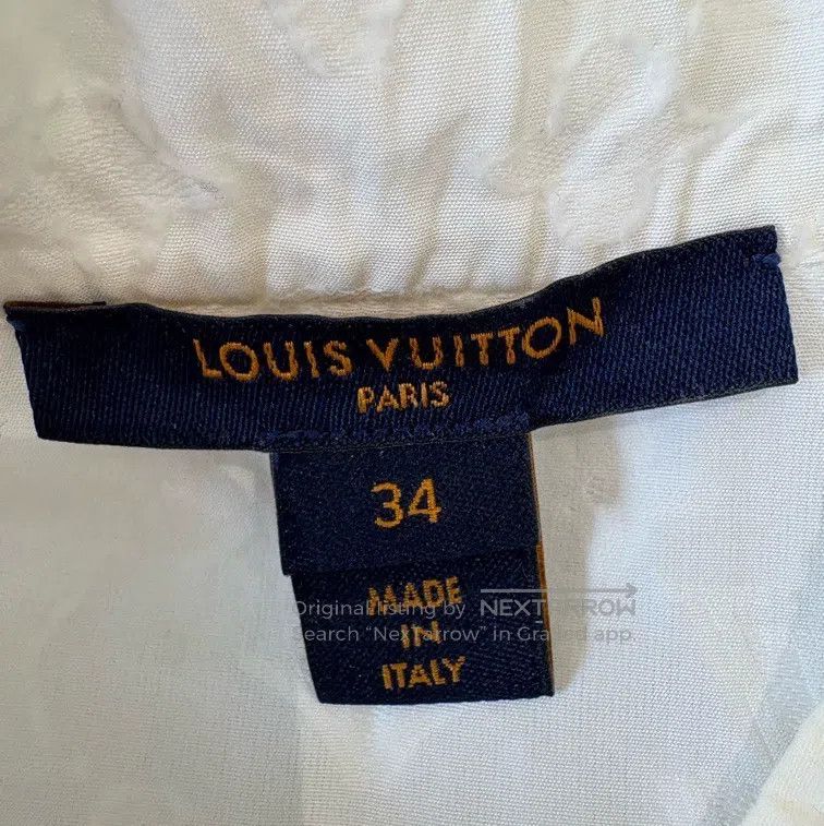 Louis Vuitton Louis Vuitton White logo jacquard full-print cotton lace s Size XXS / US 00 / IT 34 - 7 Thumbnail