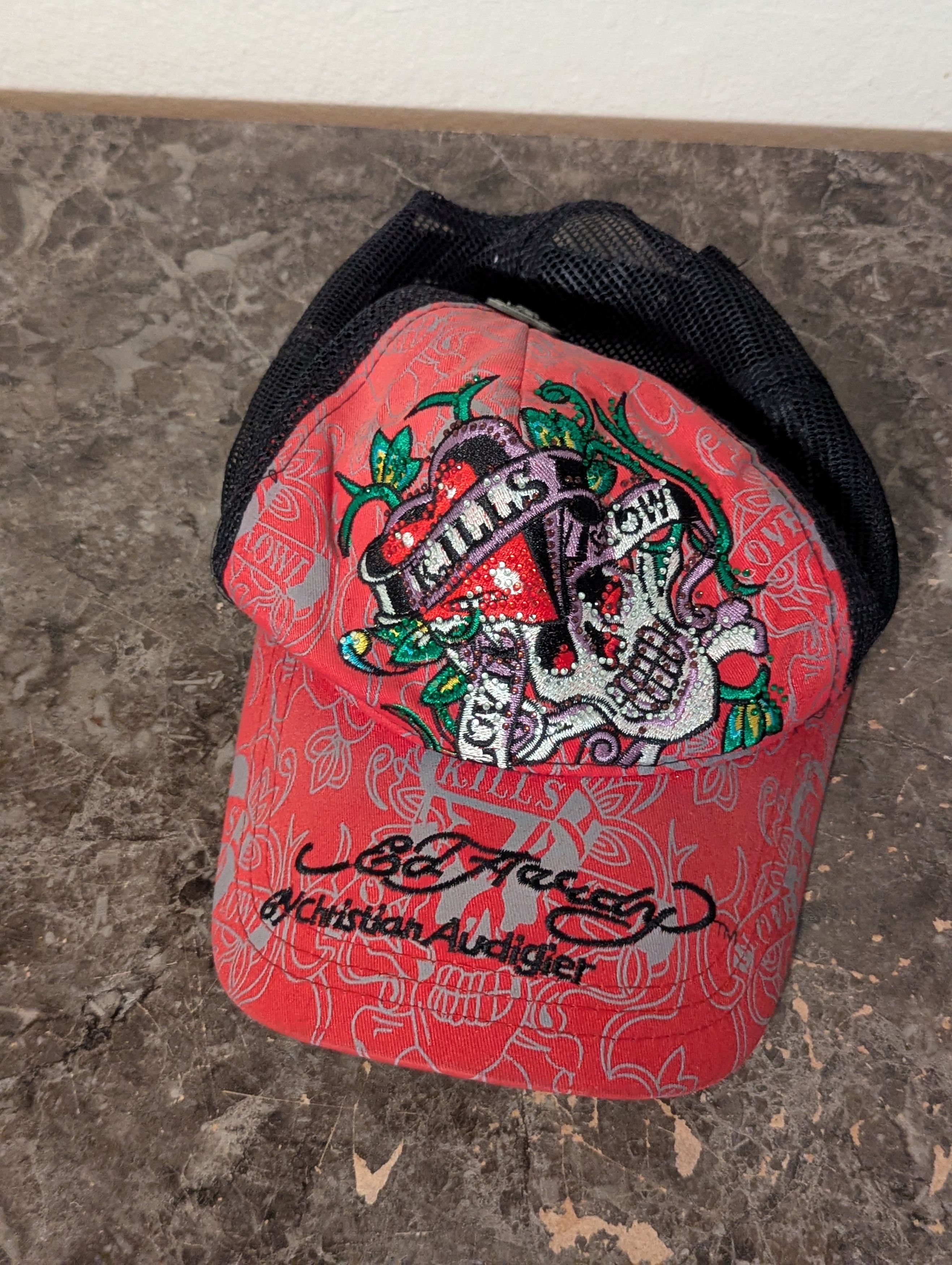 Christian Audigier Ed Hardy x Christian Audigier Trucker Hat Size ONE SIZE - 9 Thumbnail