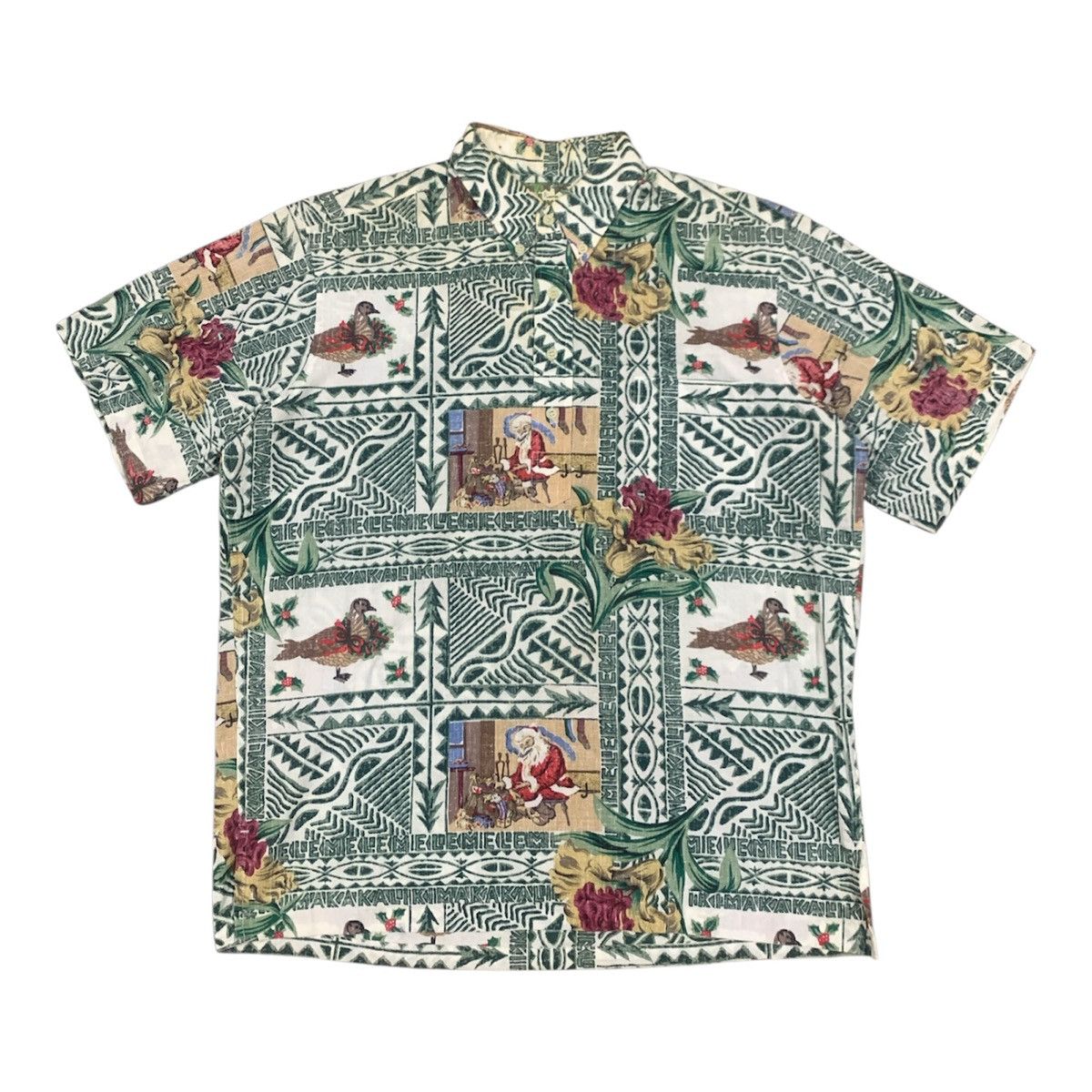 Reyn Spooner Vtg Mele Kalikimaka Reyn Spooner Tropical Hawaiian Shirt Size US L / EU 52-54 / 3 - 1 Thumbnail