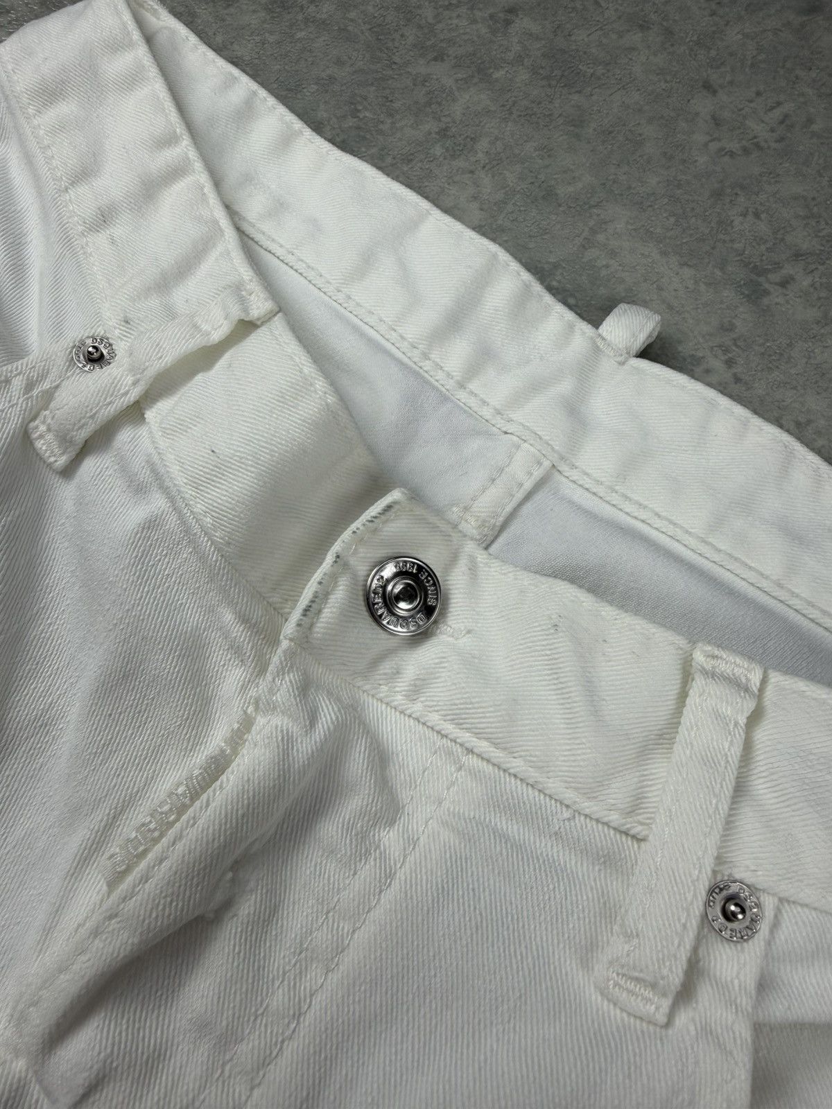 Dsquared2 Dsquared2 Skater Jeans White Distressed Patchwork Size 46 Size US 29 - 8 Thumbnail