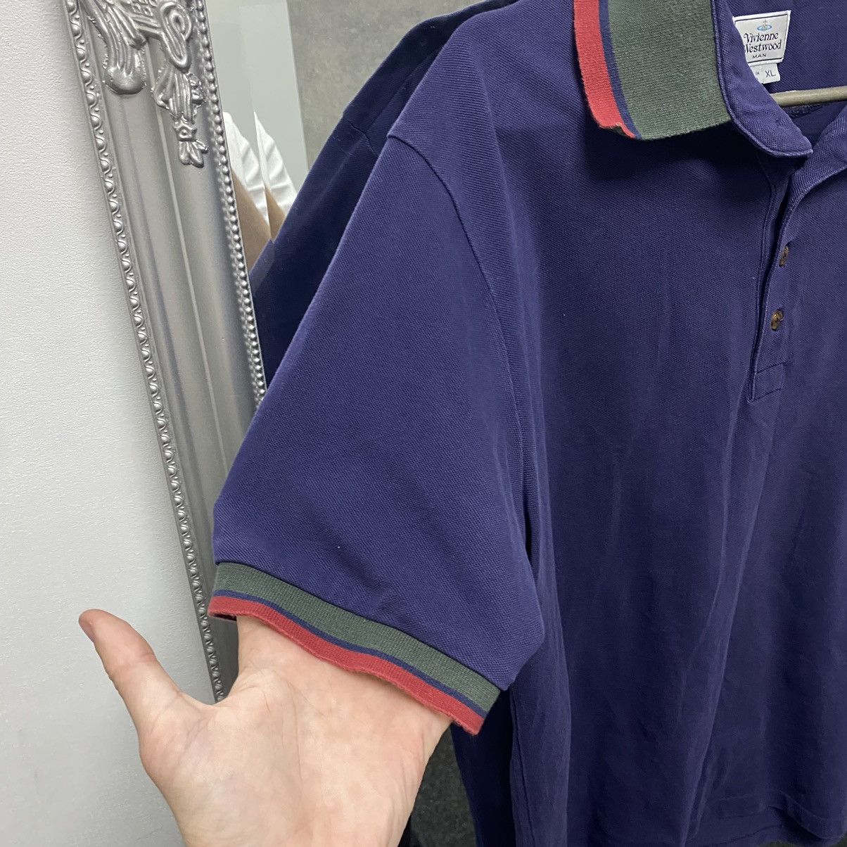 Vivienne Westwood Vintage Vivienne Westwood Polo Shirt Logo Orb Basic Y2k Size US XL / EU 56 / 4 - 4 Thumbnail