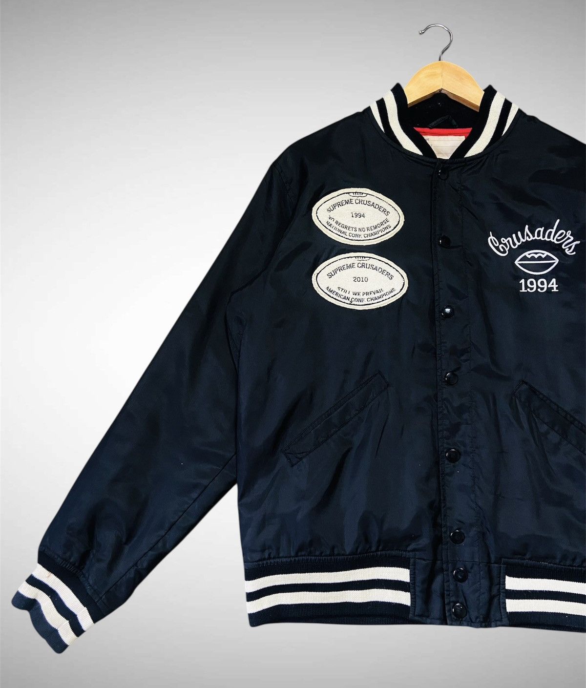 Supreme Supreme Crusaders Varsity Nylon Jacket Size US M / EU 48-50 / 2 - 3 Thumbnail