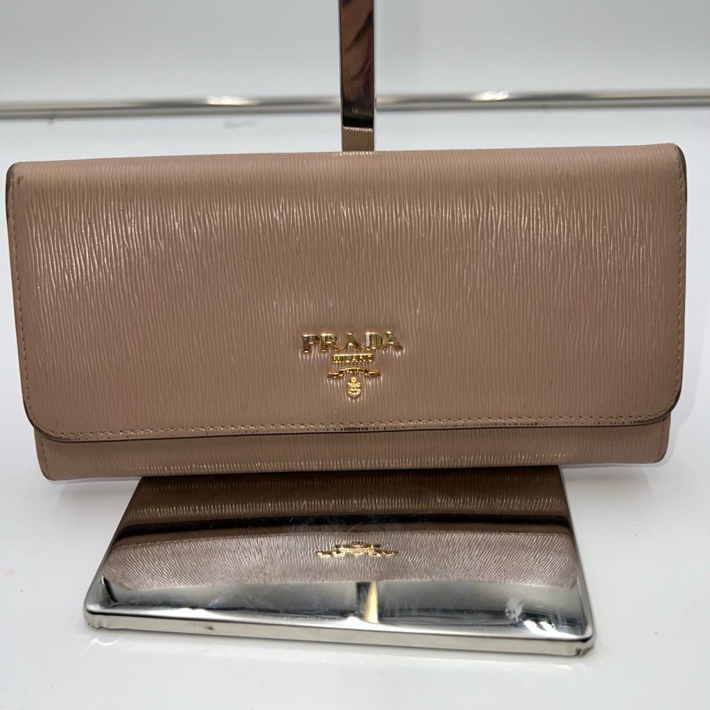 Prada Prada Textured Saffiano Leather Long Wallet **SEE PHOTOS AND DESCRIPTION Size ONE SIZE - 2 Thumbnail