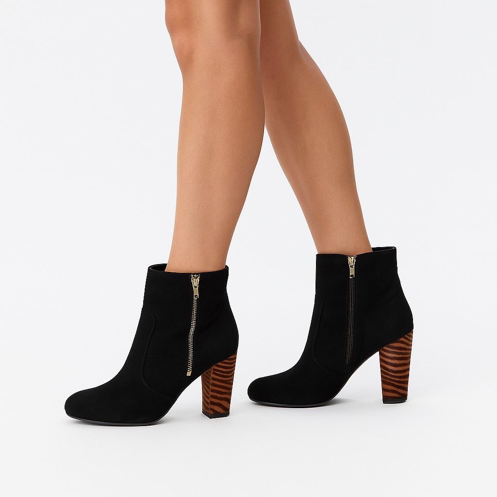 Guess Guess Black Ankle Boot Animal Print Pony Hair 8 Booties Size US 8 / IT 38 - 1 Thumbnail