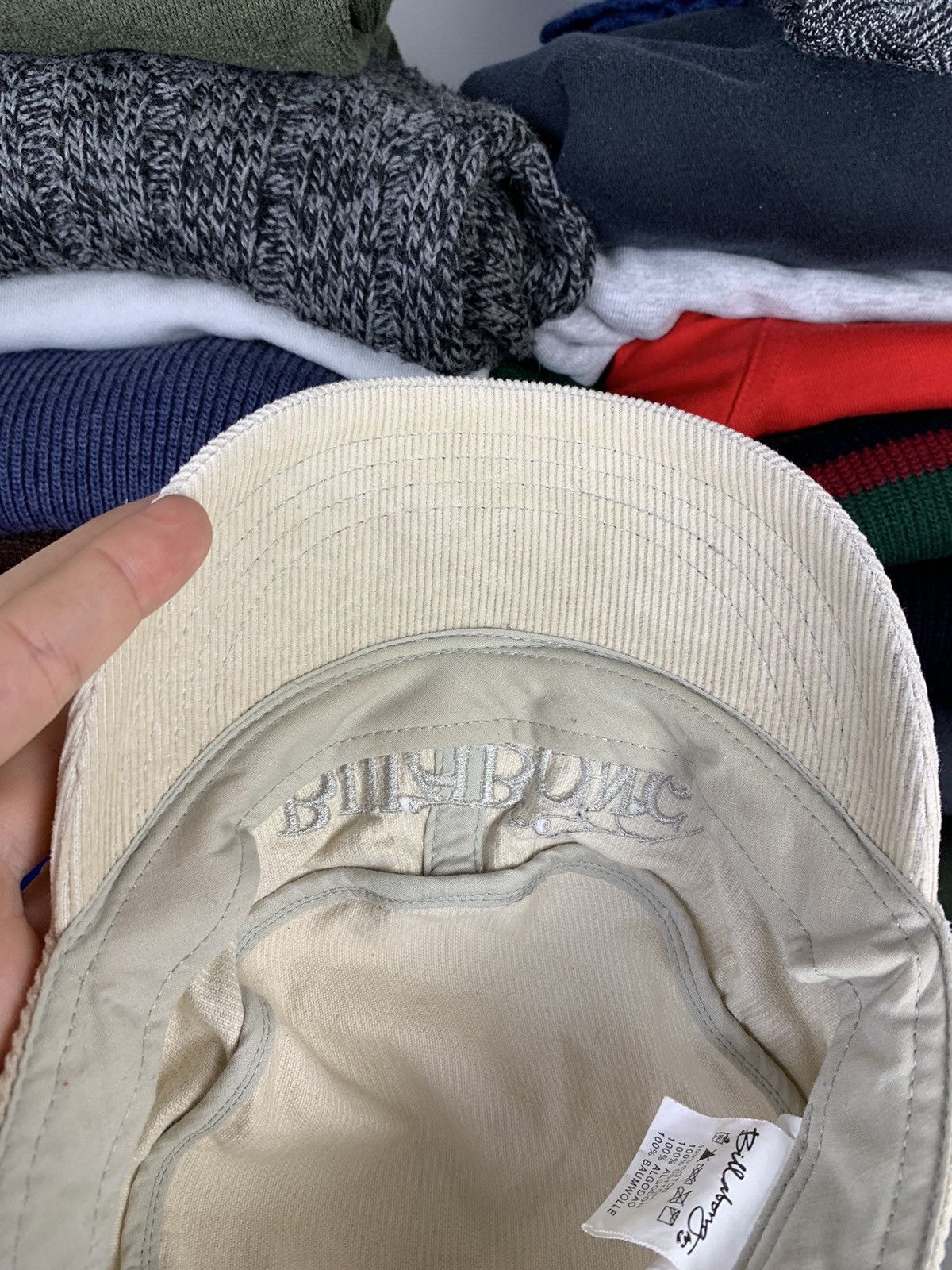 Billabong Billabong Big Logo Corduroy Cap Hat Size ONE SIZE - 10 Thumbnail
