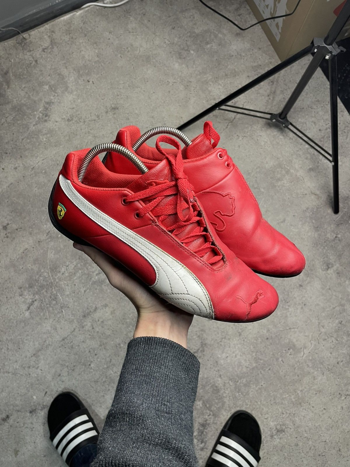 Puma Vintage Puma Ferrari Speedcat Leather Sneakers Trainers Size US 10.5 / EU 43-44 - 1 Thumbnail