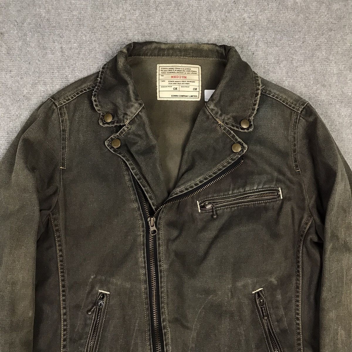 Edwin × If Six Was Nine × Tornado Mart DOUBLE COLLAR BLACK FADED EDWIN JAPAN PUNK STYLE JACKET Size US M / EU 48-50 / 2 - 5 Thumbnail