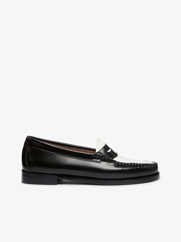 G.H. Bass & Co. o1s22i1n1024 Two-tone Weejuns Loafers in Black White Size US 8 / IT 38 - 1 Thumbnail