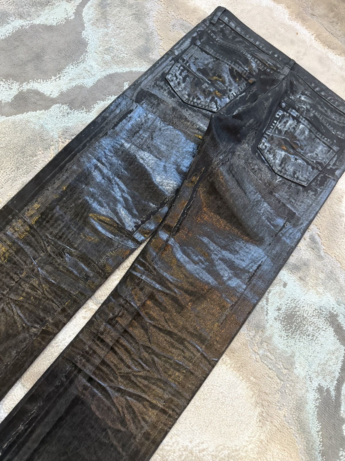 Dior Dior 2003 Luster Waxed Jeans Size US 29 - 7 Thumbnail