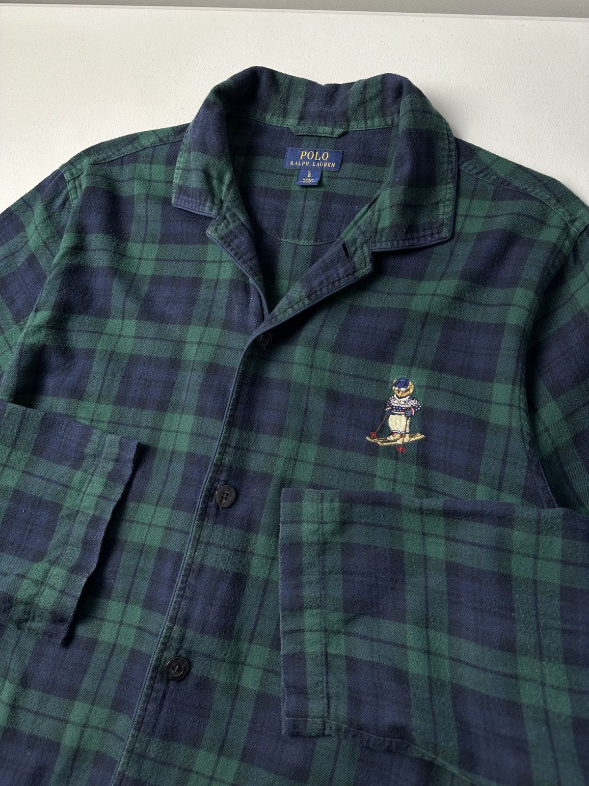 Polo Ralph Lauren Polo Ralph Lauren Teddy Bear Flannel Shirt Check Size US L / EU 52-54 / 3 - 7 Thumbnail