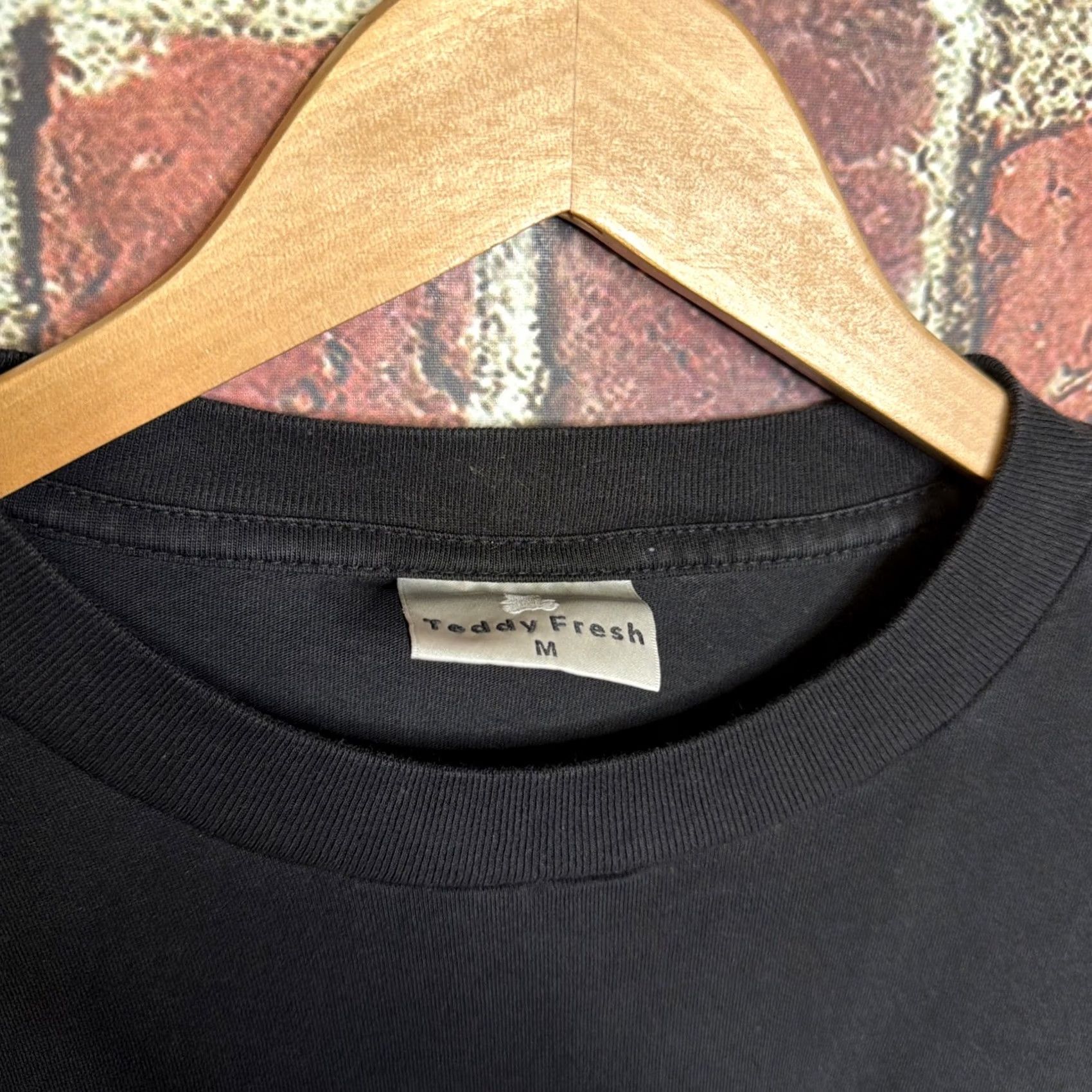 Teddy Fresh Teddy Fresh Long Sleeve Shirt Mens Sz M Black Rainbow Spell Out Logo Shirt Size US M / EU 48-50 / 2 - 2 Thumbnail