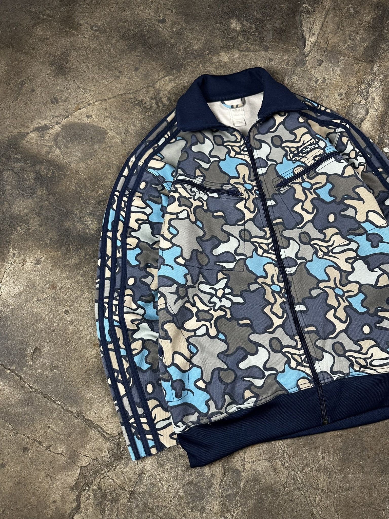 Adidas 00s Vintage Adidas Floral Abstract Zip Tracksuit Size US L / EU 52-54 / 3 - 2 Thumbnail
