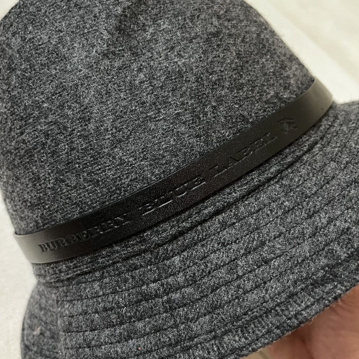 Burberry Authentic Burberry Blue Label Wool Bucket Hat Size ONE SIZE - 3 Thumbnail