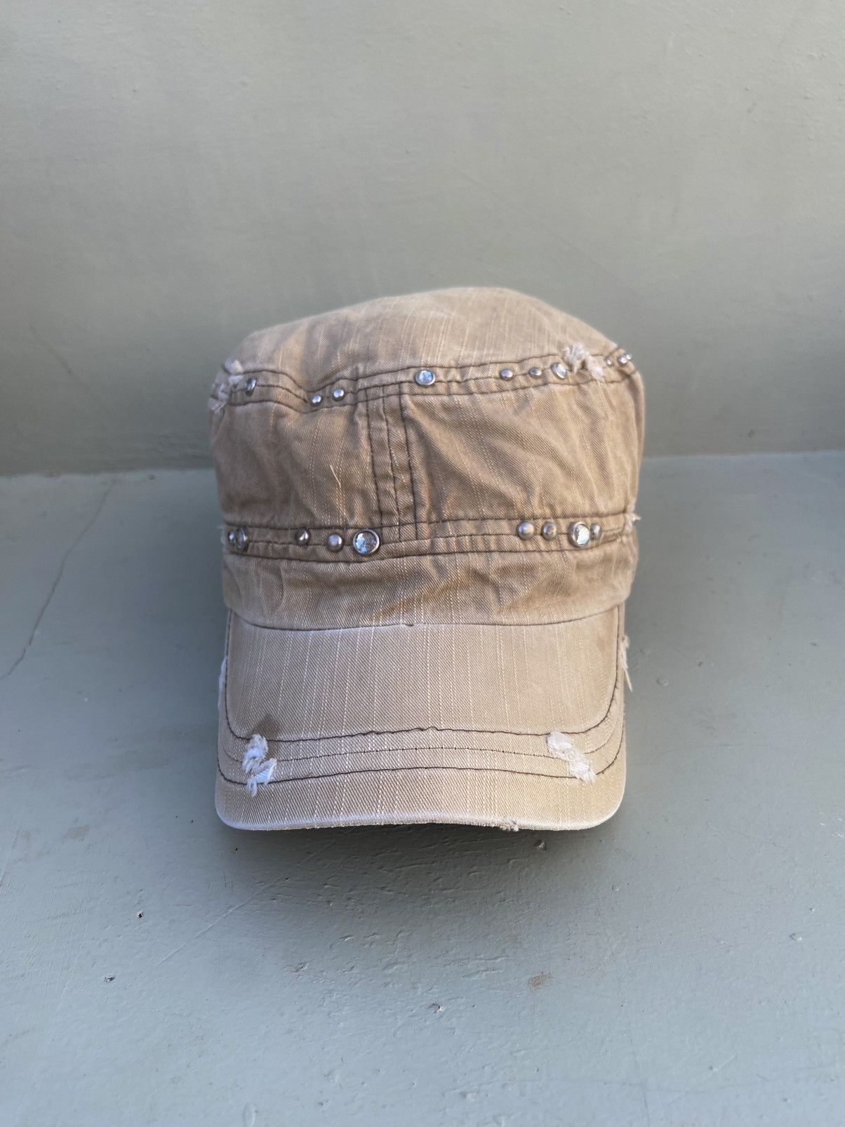 If Six Was Nine 2000s studded zircon ifsixwasnine patrol hat Size ONE SIZE - 3 Thumbnail