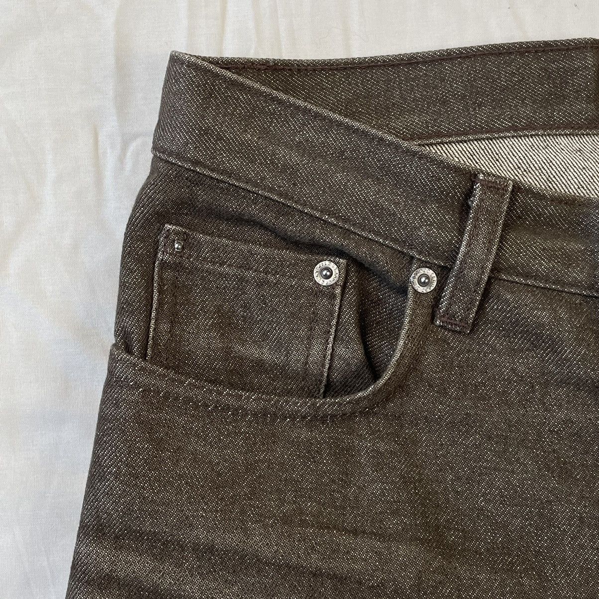 Helmut Lang 90s Helmut Lang Brown Raw Denim Jeans Size US 28 / EU 44 - 6 Thumbnail