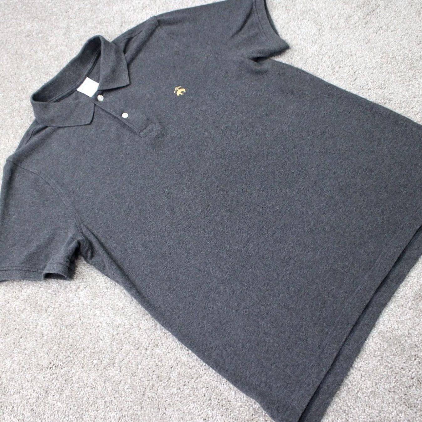 Brooks Brothers Brooks Brothers Polo Shirt Mens Large Gray Slim Fit 100% Cotton Short Sleeve Shirt Size US L / EU 52-54 / 3 - 6 Thumbnail