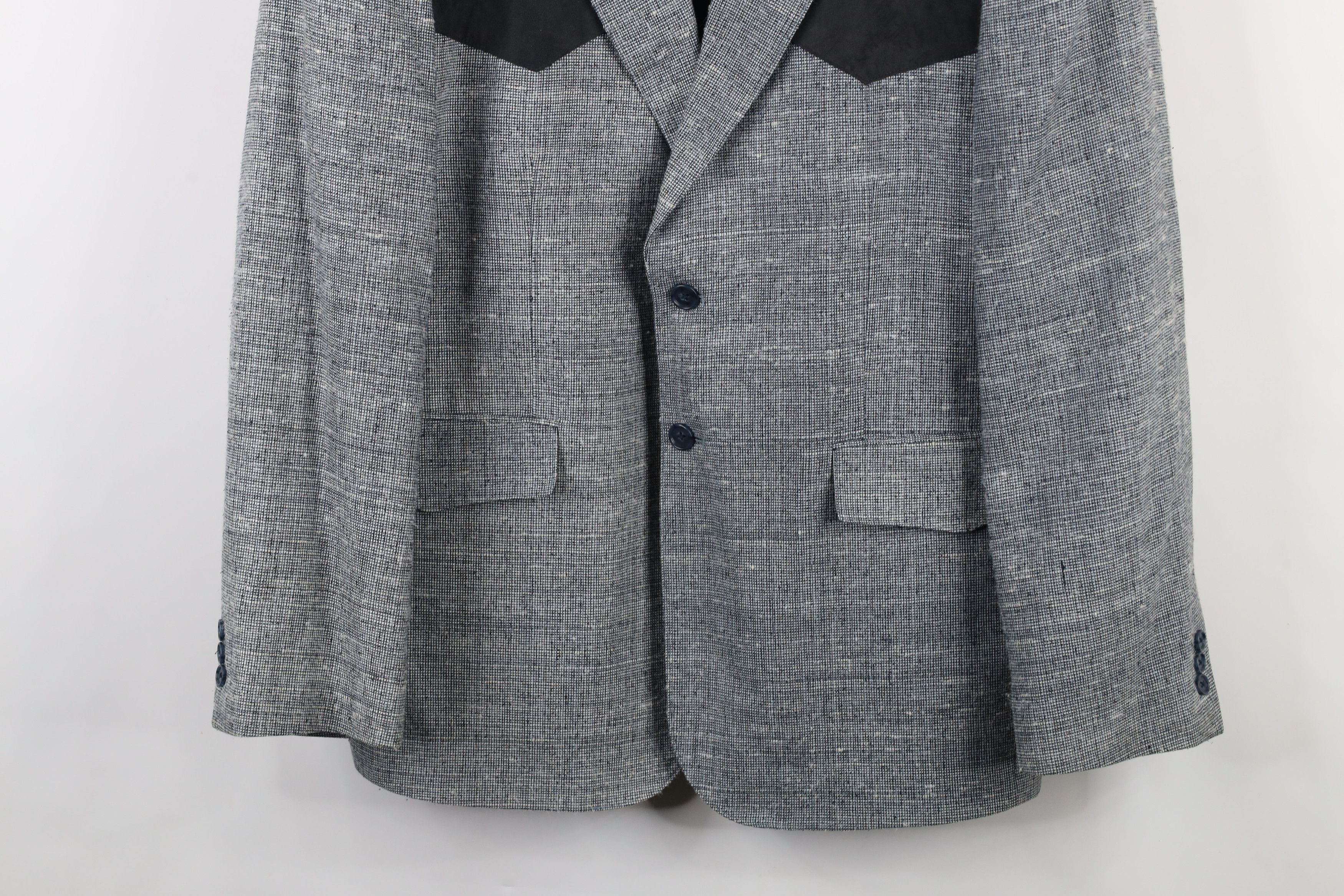 Vintage Vintage 90s Rockabilly Silk 2 Button Suit Coat Blazer Jacket Size US XL / EU 56 / 4 - 3 Thumbnail