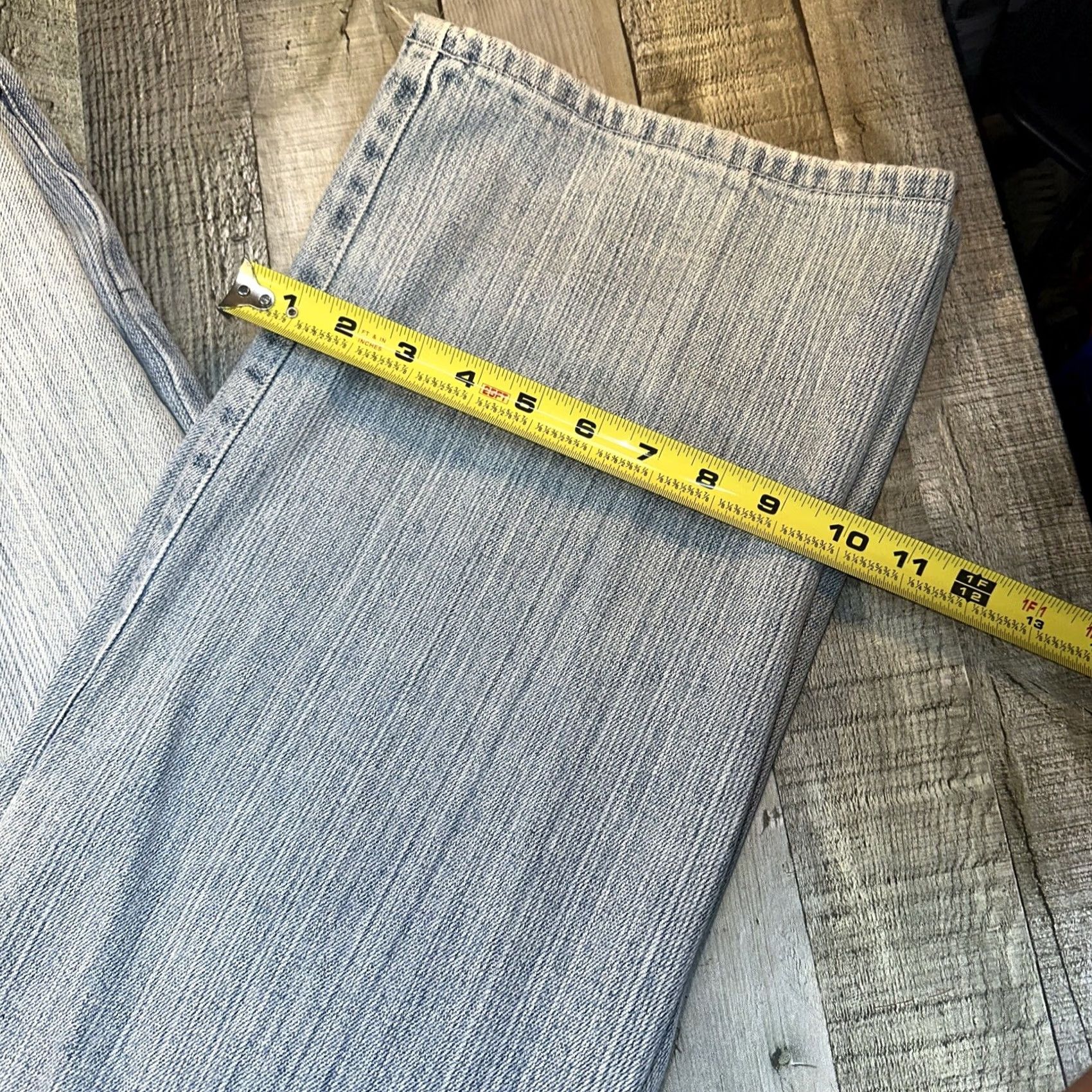 Vintage VINTAGE ECHO Men’s Jeans Baggy Five Pocket 32x32 Blue 90s 00s Y2K Wide-Leg Mens Size US 32 / EU 48 - 5 Thumbnail