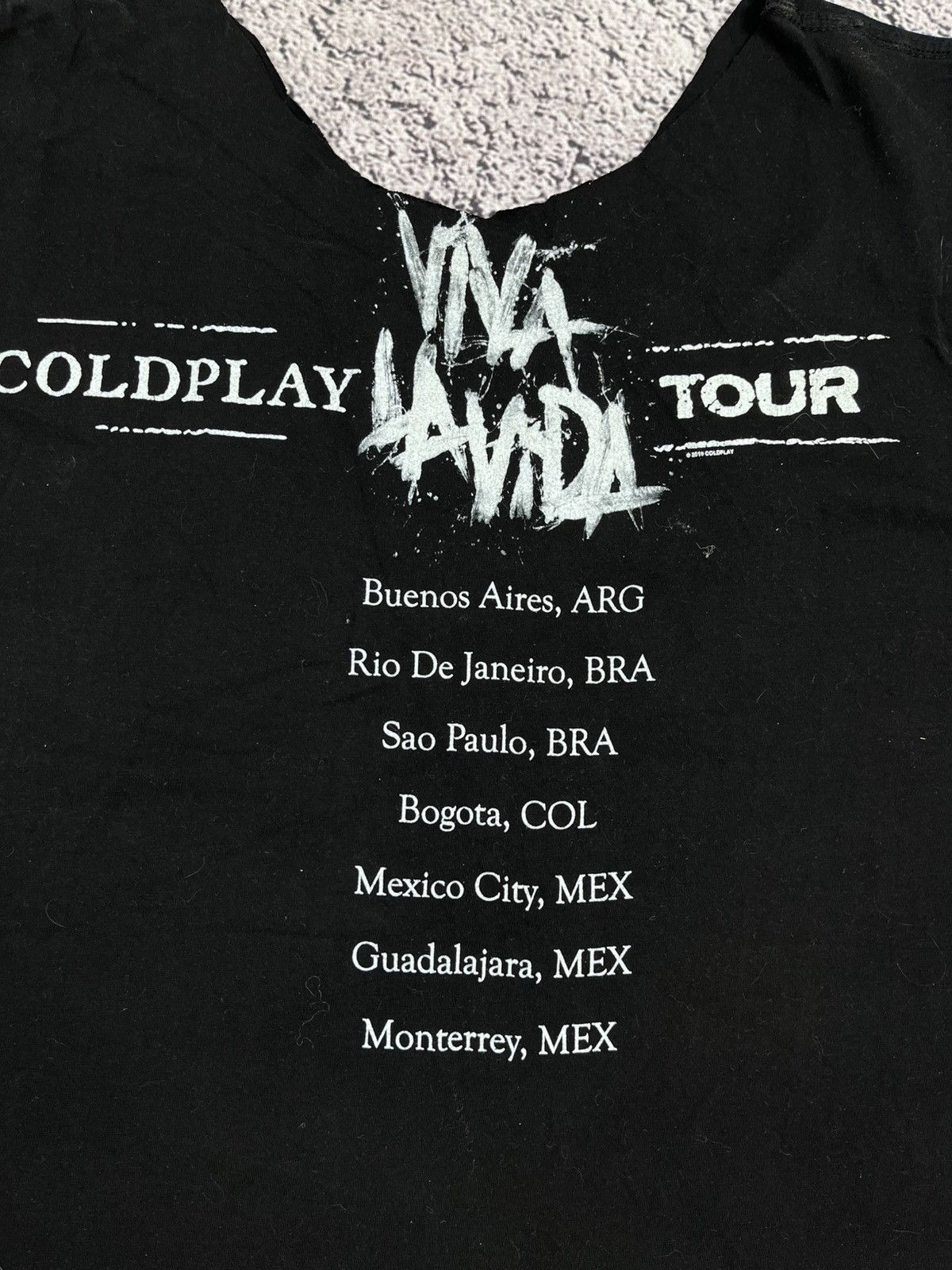 Band Tees Vintage Coldplay Viva La Vida Tour Cut Off Logo Tee Size US M / EU 48-50 / 2 - 7 Thumbnail