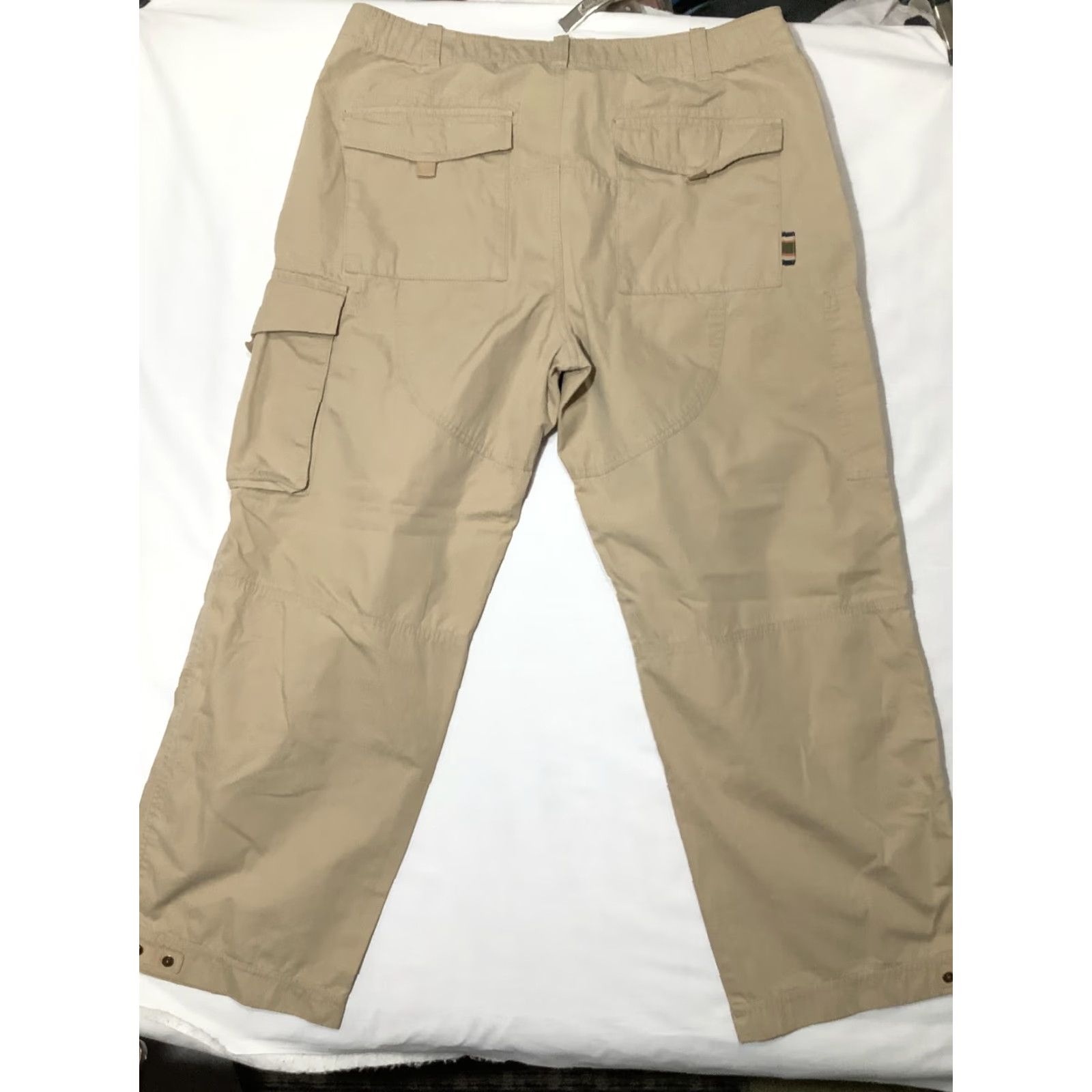 Eddie Bauer VINTAGE Eddie Bauer PANTS Mens 38x29 Khaki Cargo Hiking Zip Pockets Outfitter Outdoors Size US 38 / EU 54 - 7 Thumbnail