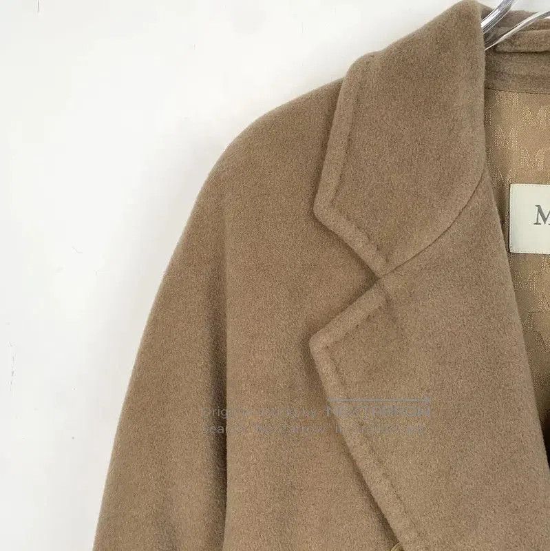 Max Mara MaxMara Brown Wool Women's Coat . Size XS / US 0-2 / IT 36-38 - 3 Thumbnail