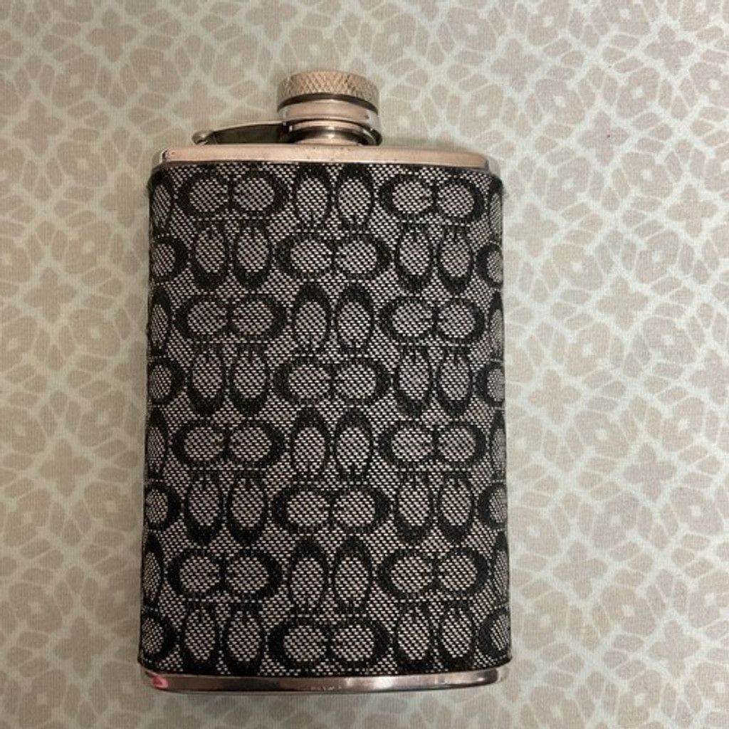 Coach Vintage Coach Black Canvas Stainless Steel Flask 5oz Size ONE SIZE - 1 Thumbnail