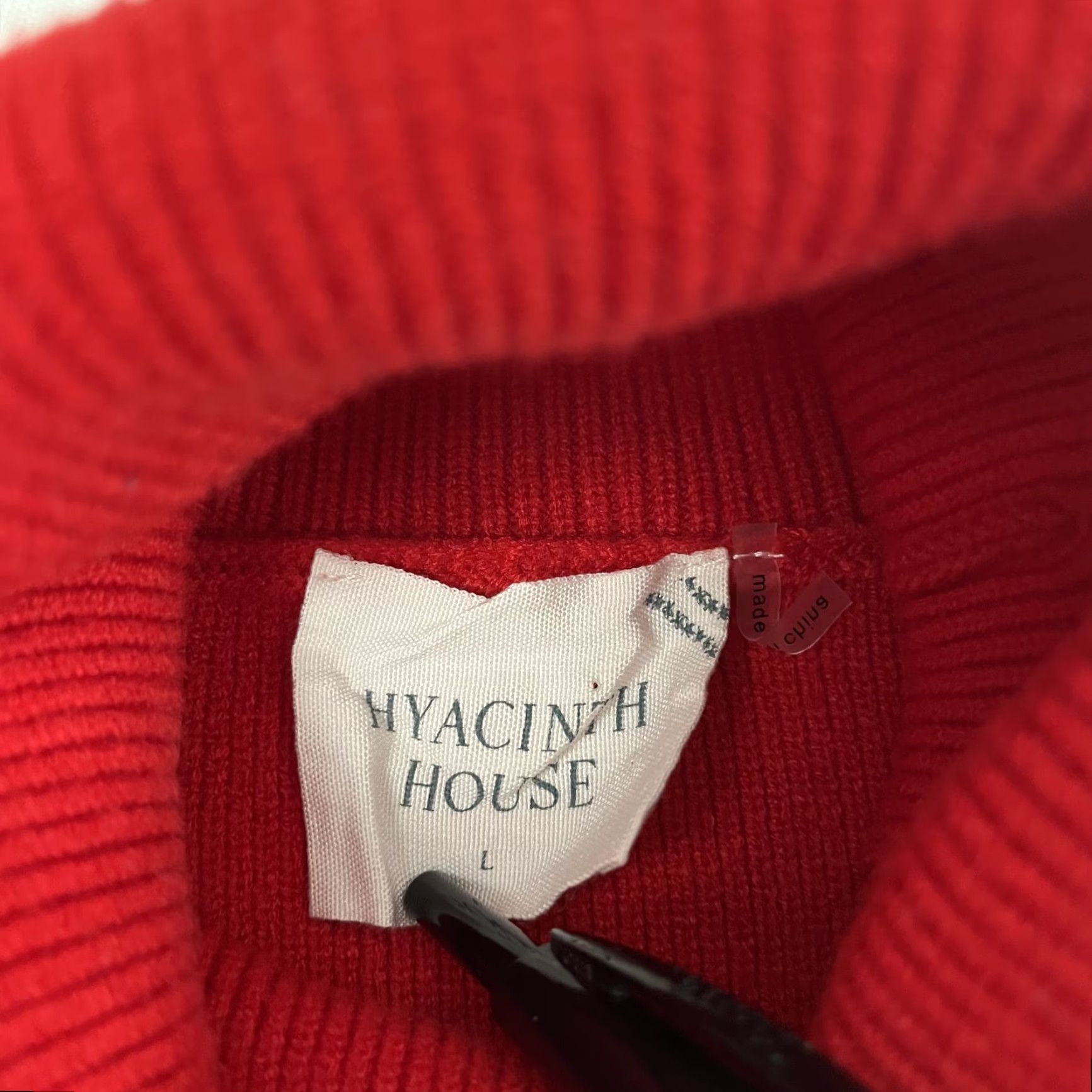 Vintage Hyacinth House Sweater Women Large Red Pink Turtleneck Remi Cocquette Size L / US 10 / IT 46 - 2 Thumbnail