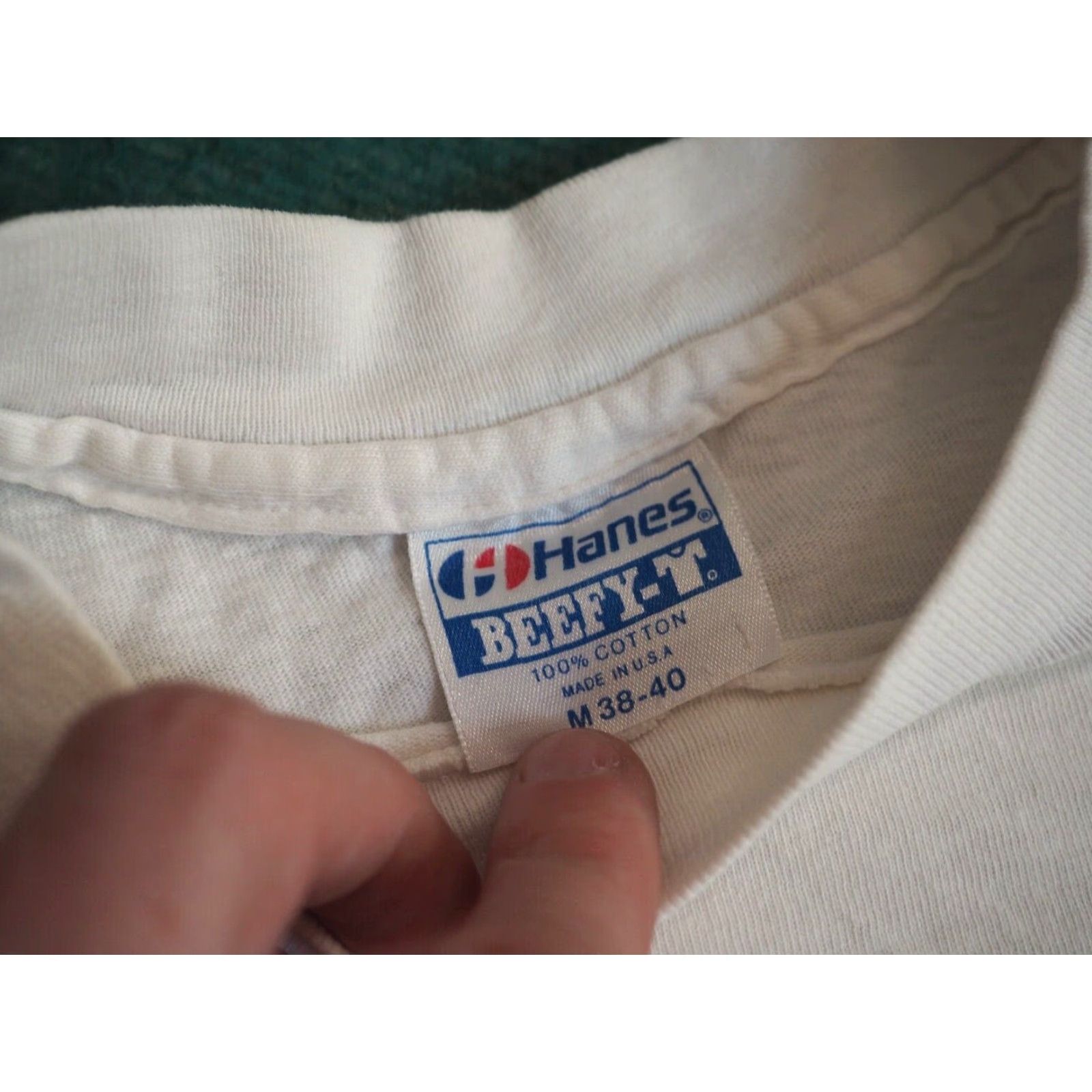 Hanes VINTAGE Hanes S.S. Universe Maritime Ship University USA L/S Tee T-Shirt M White Unisex 80s 90s Graphic Tee Size US M / EU 48-50 / 2 - 4 Thumbnail
