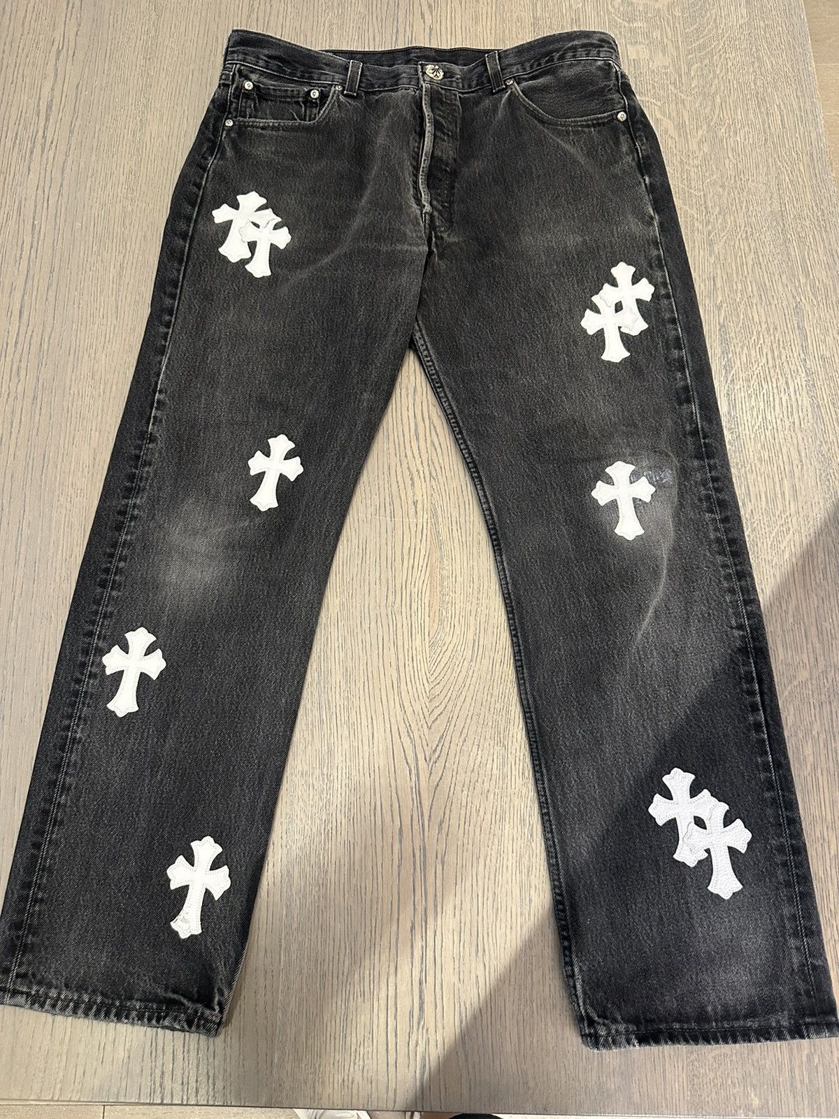 Chrome Hearts 🔥Chrome Hearts 1of1 Custom Jeans🔥 Size US 34 / EU 50 - 1 Thumbnail